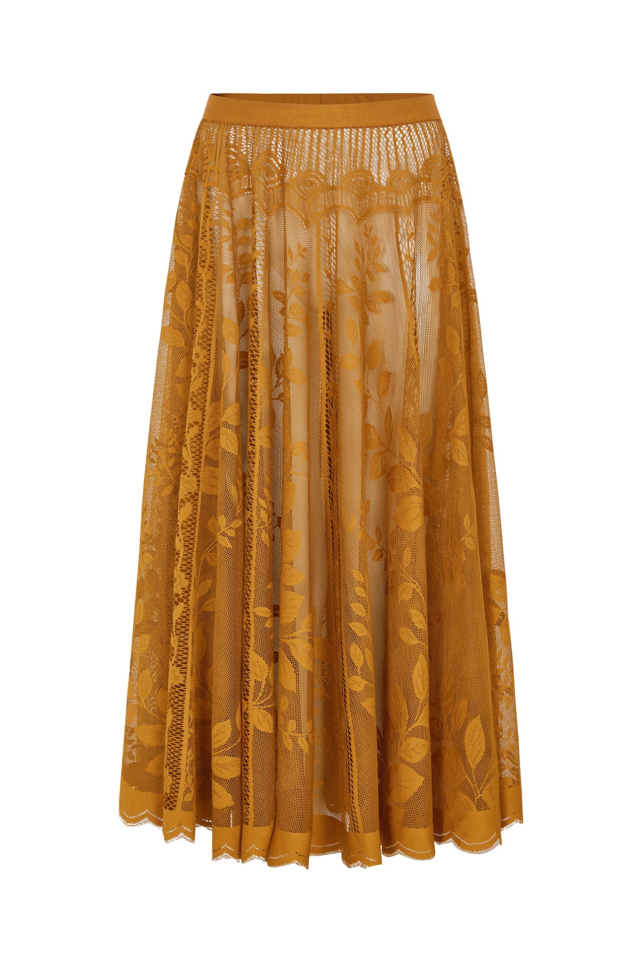 Lollys Laundry CollinL Maxi Nederdel Skirt Rustbrun