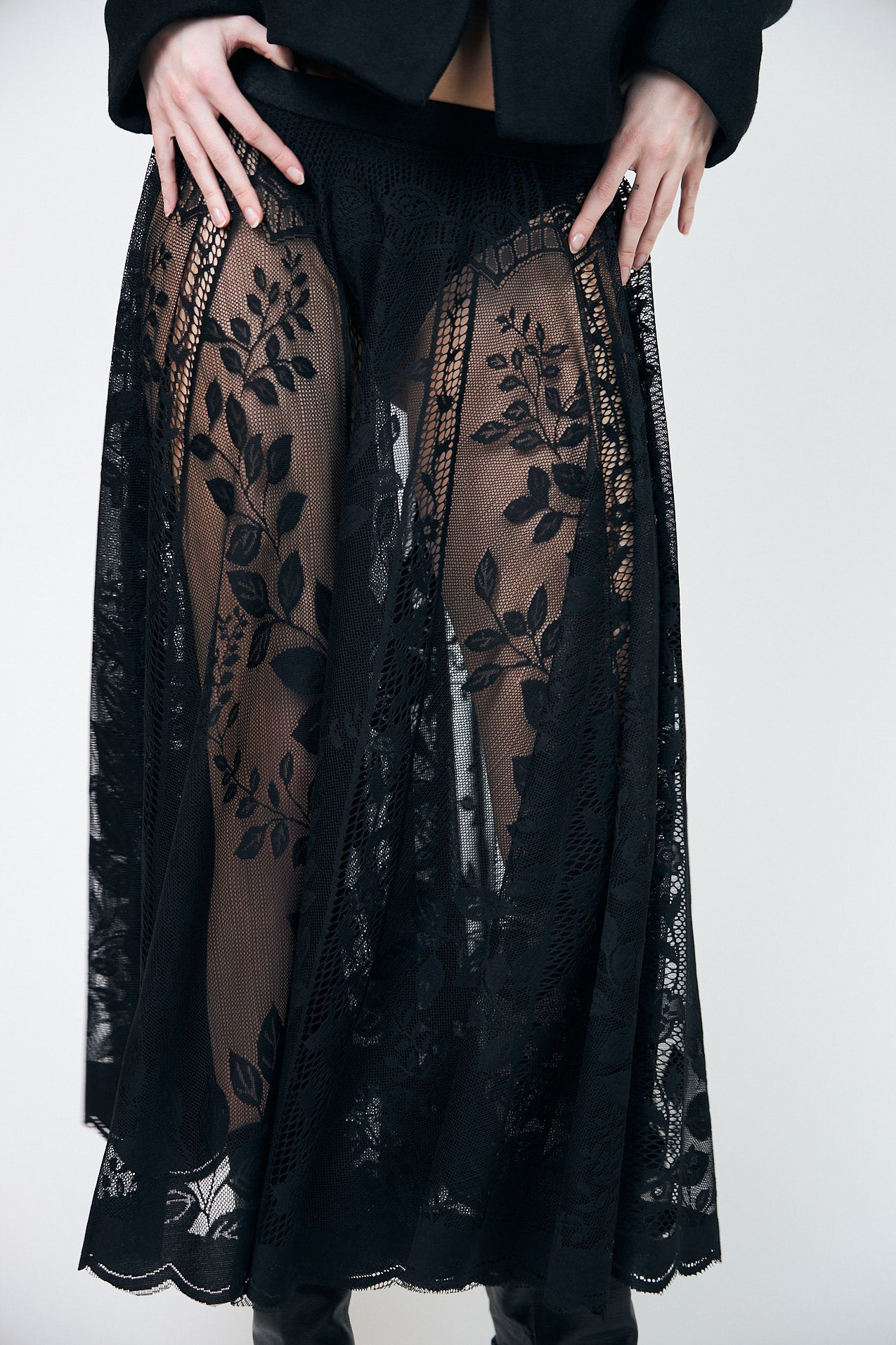 Lollys Laundry CollinL Maxi Nederdel Skirt Sort