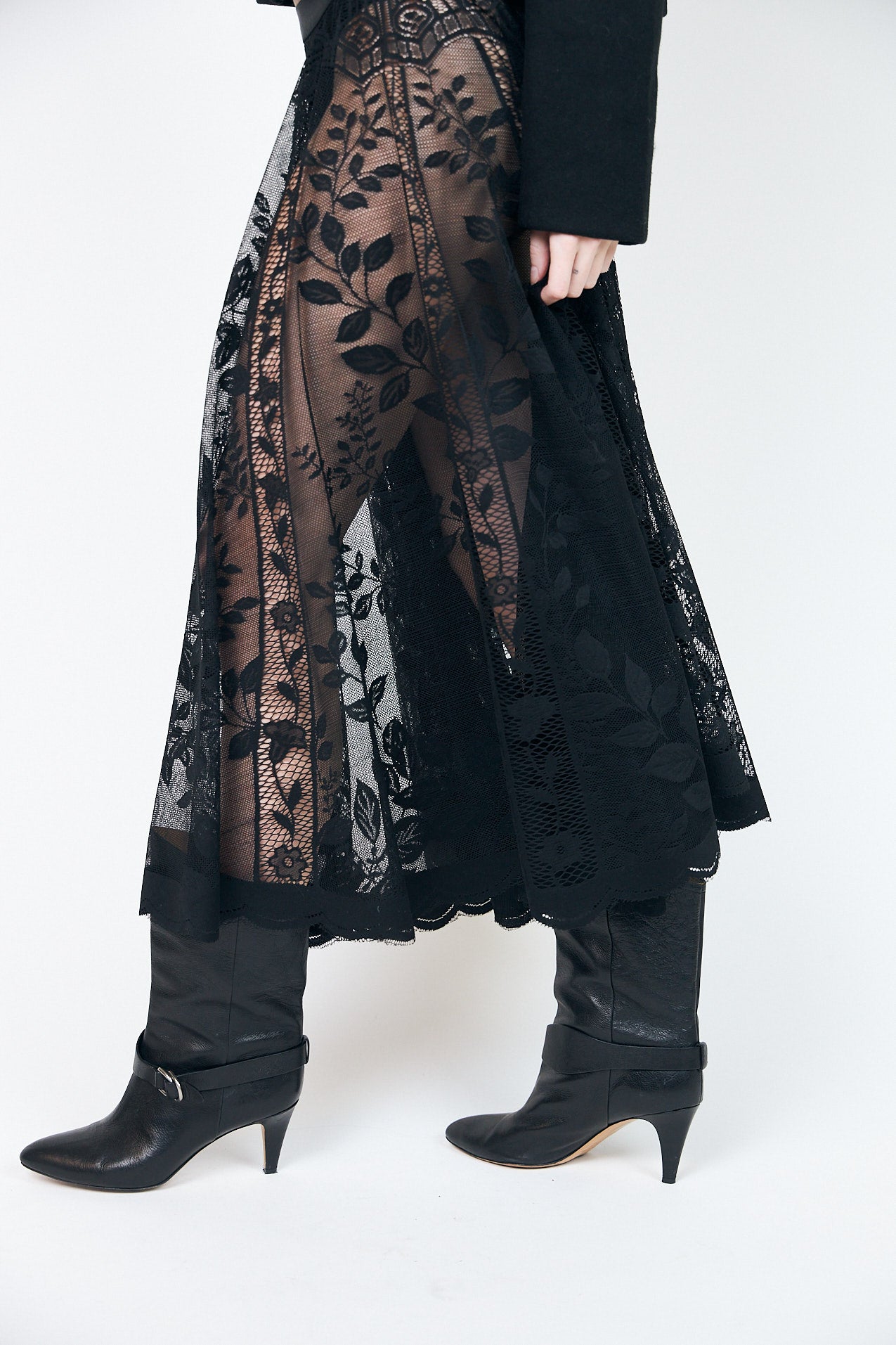 Lollys Laundry CollinL Maxi Nederdel Skirt Sort