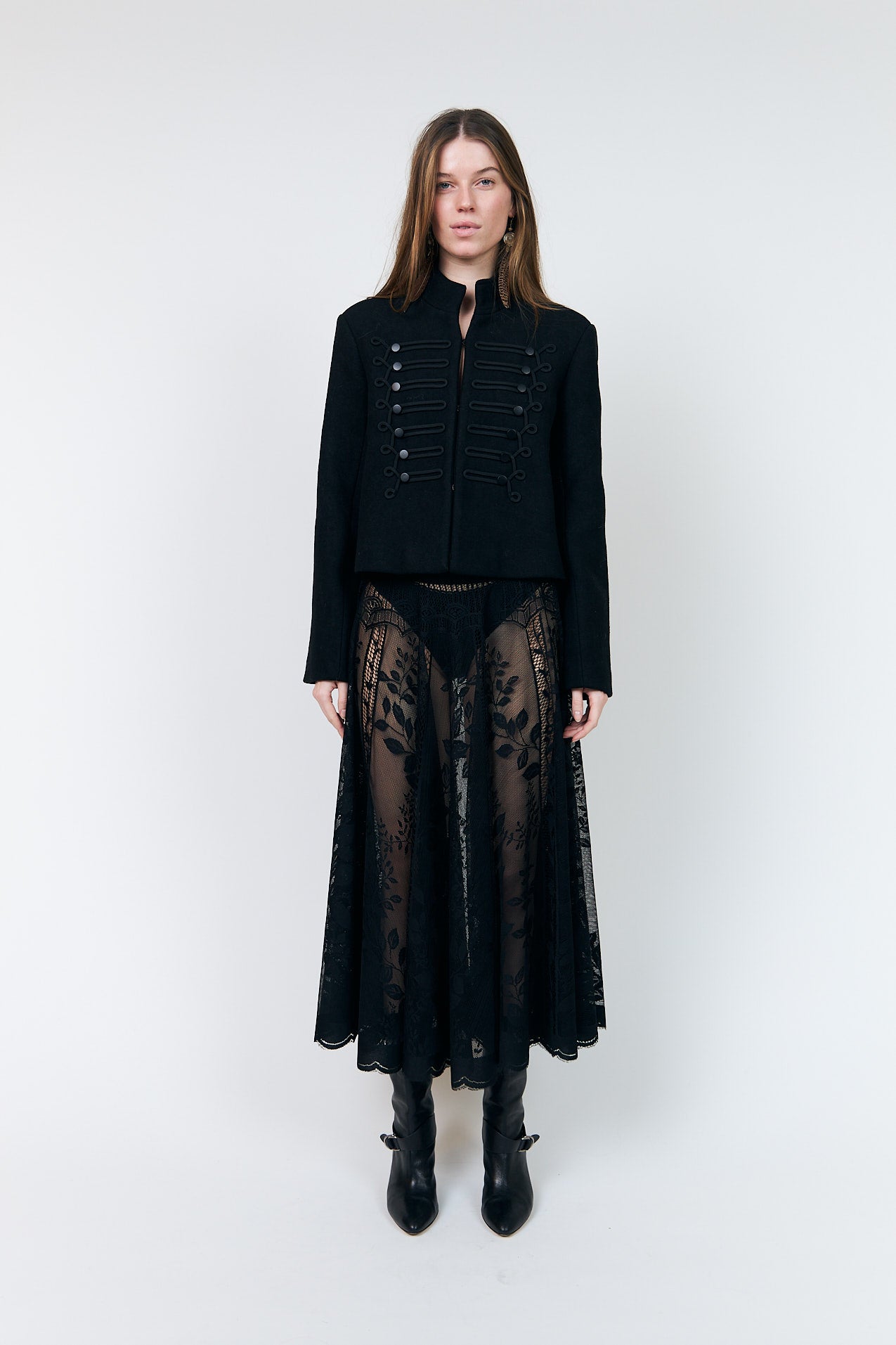 Lollys Laundry CollinL Maxi Nederdel Skirt Sort