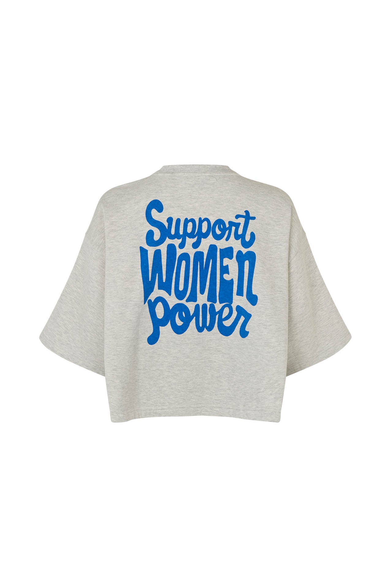 Lollys Laundry DanLL Boxy Sweatshirt Sweatshirt Lysegrå Melange