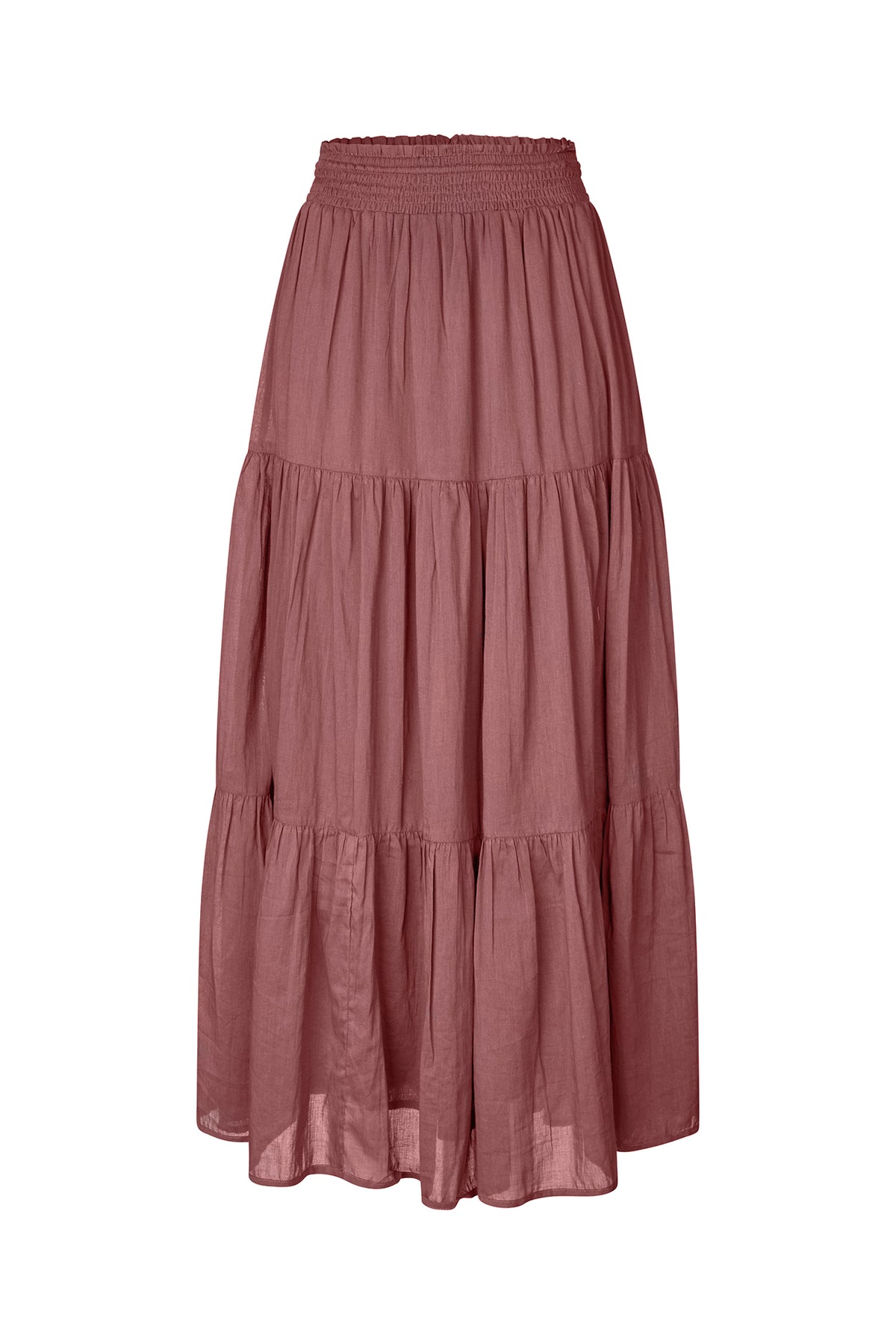Lollys Laundry DiamondLL Maxi Nederdel Skirt Bordeaux