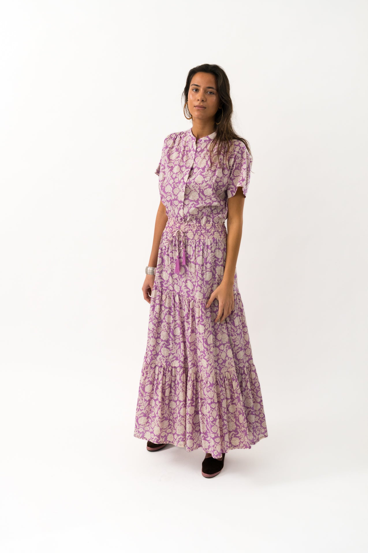 Lollys Laundry DiamondLL Maxi Skirt Skirt 74 Flower Print