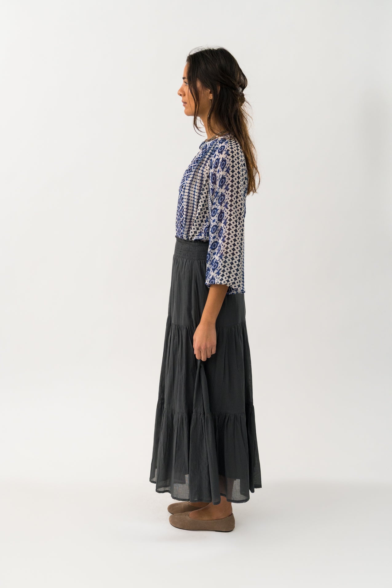 Lollys Laundry DiamondLL Maxi Skirt Skirt 18 Washed Black