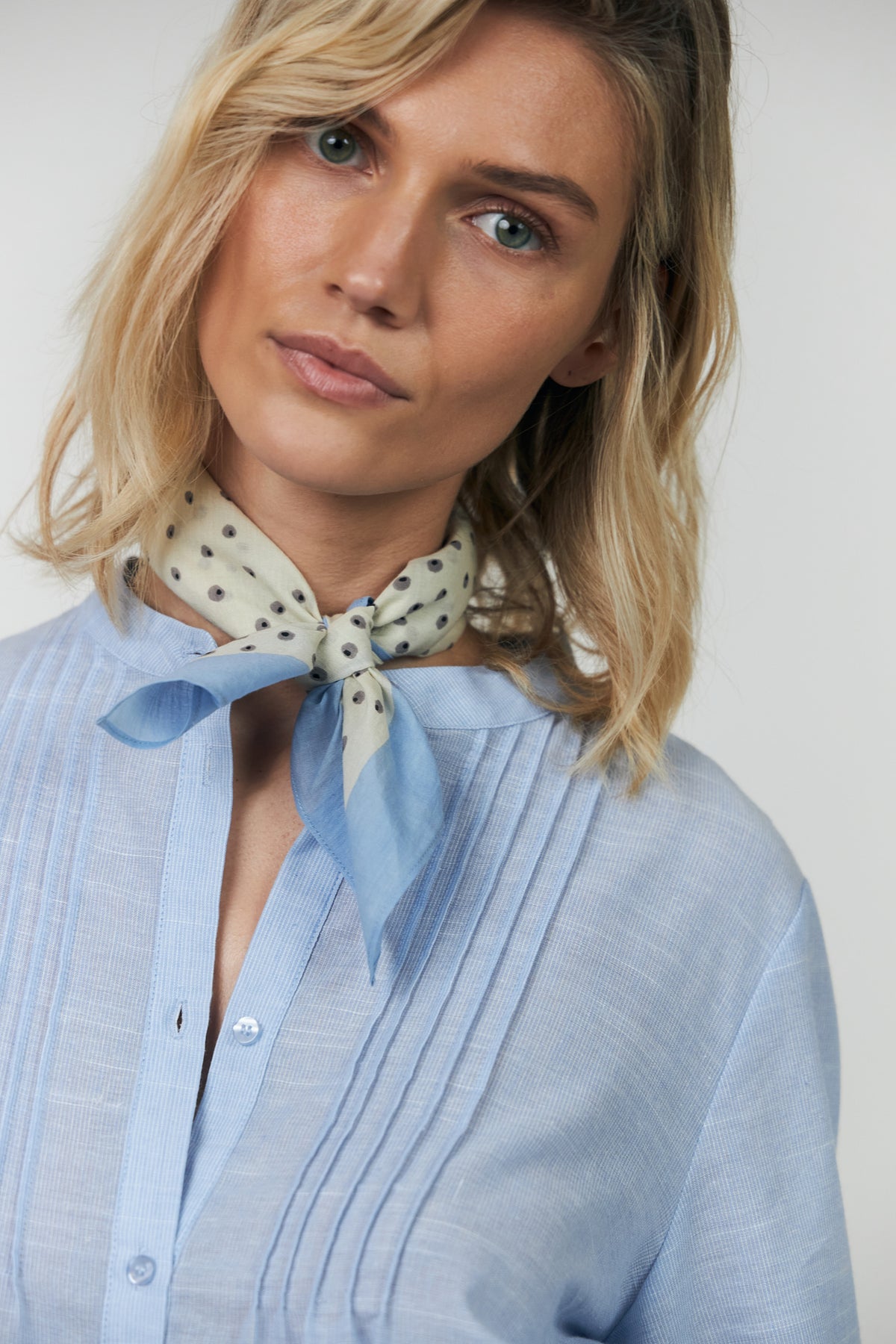 Lollys Laundry DotLL Tørklæde Scarf Lyseblå