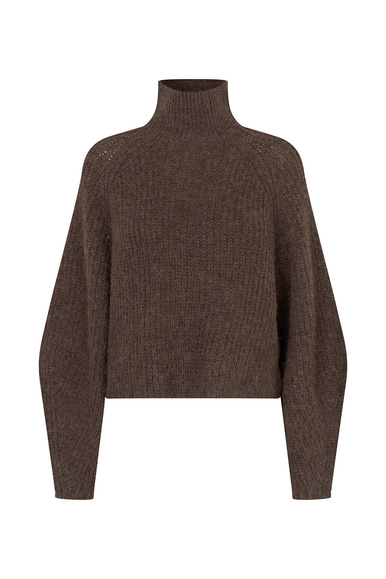 Lollys Laundry ElioLL Strik pullover Jumper Mørkebrun