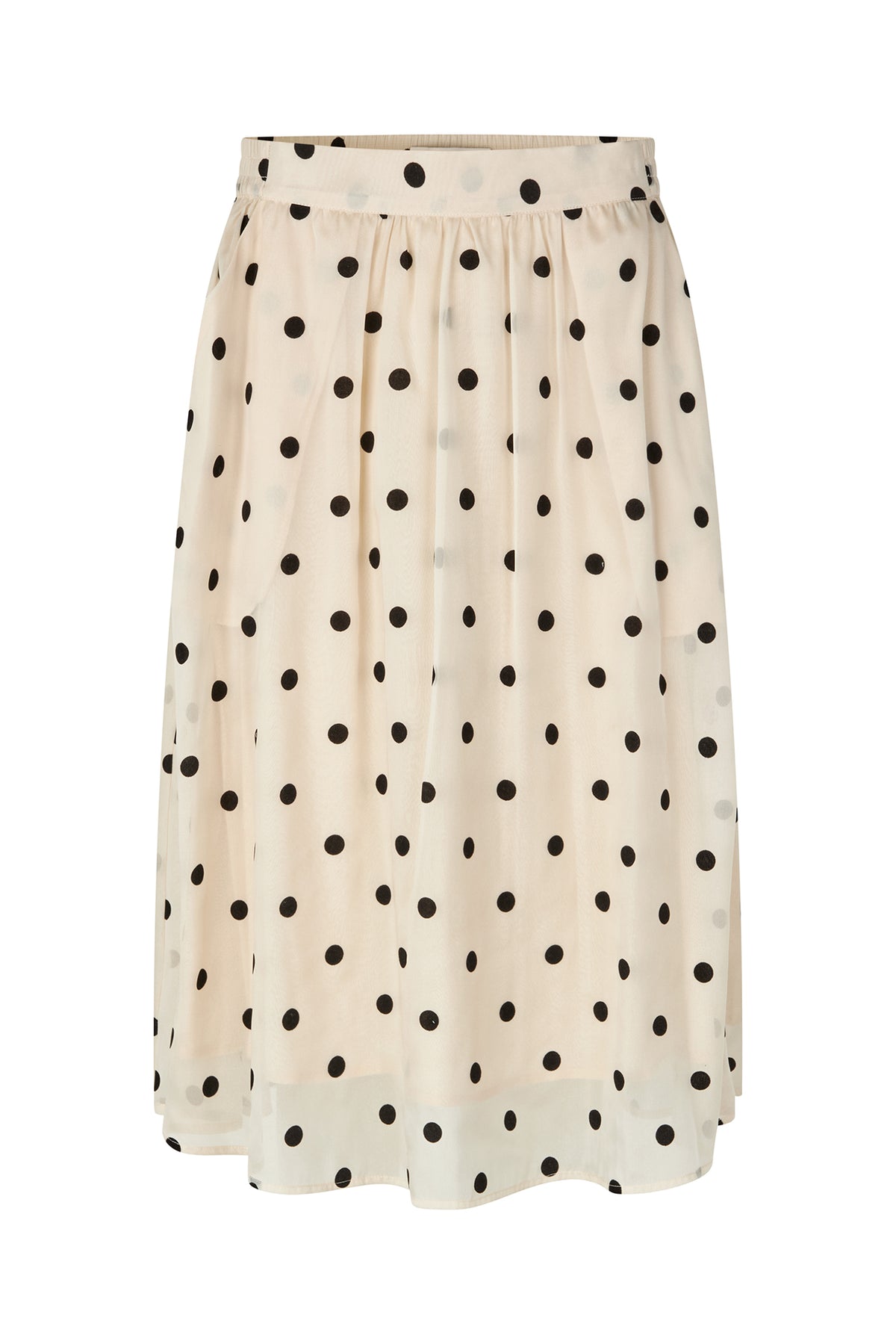 EllaLL Midi Nederdel - Creme