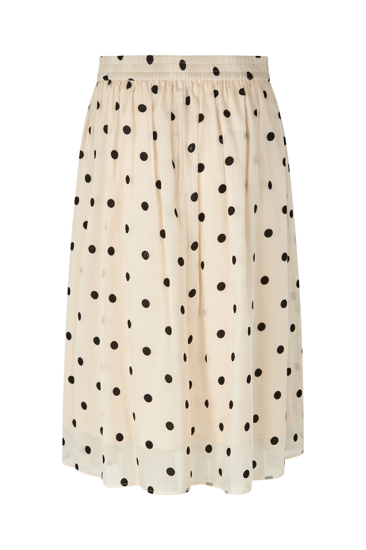 EllaLL Midi Nederdel - Creme