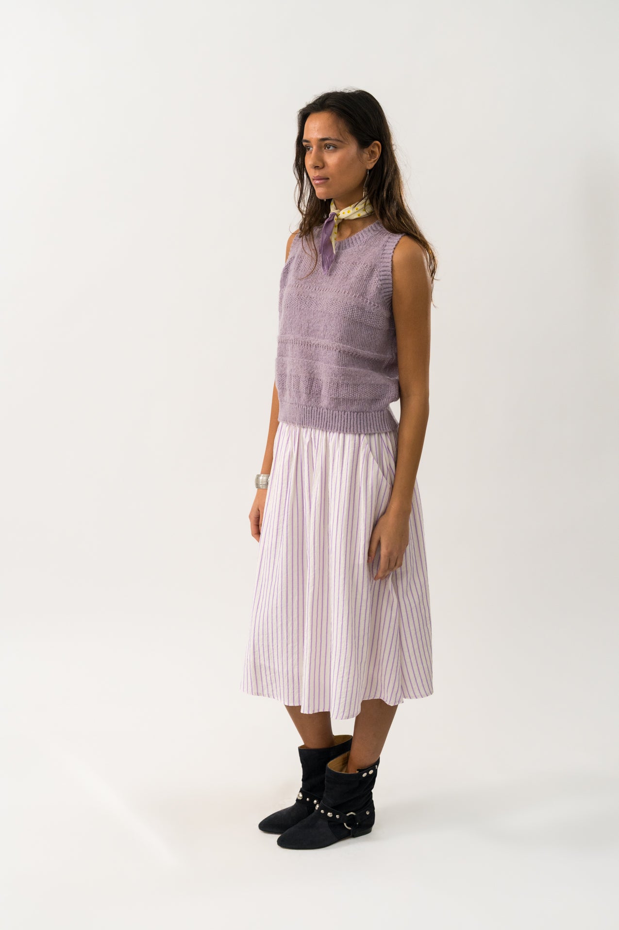 EllaLL Midi Nederdel - Lilac