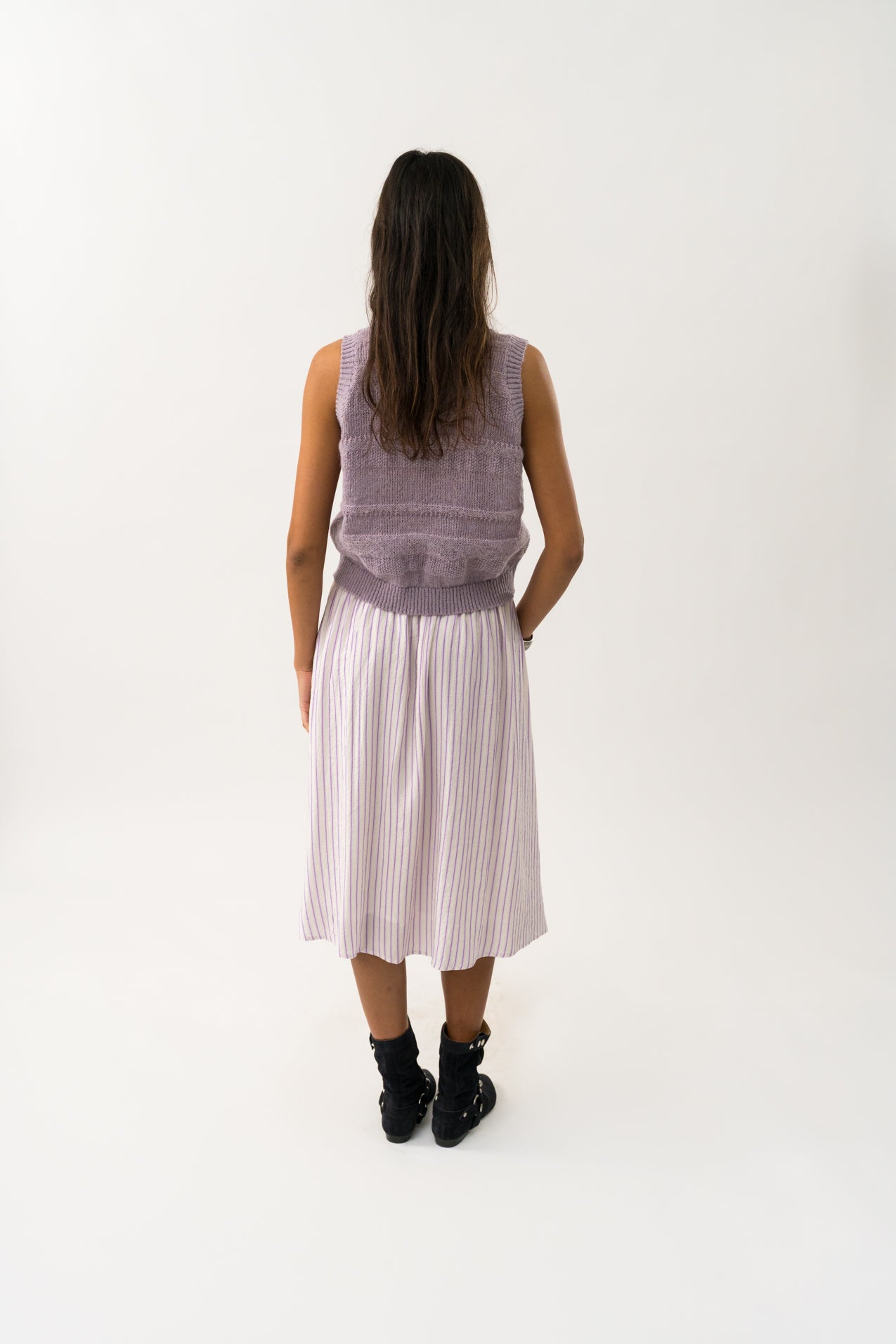 EllaLL Midi Nederdel - Lilac