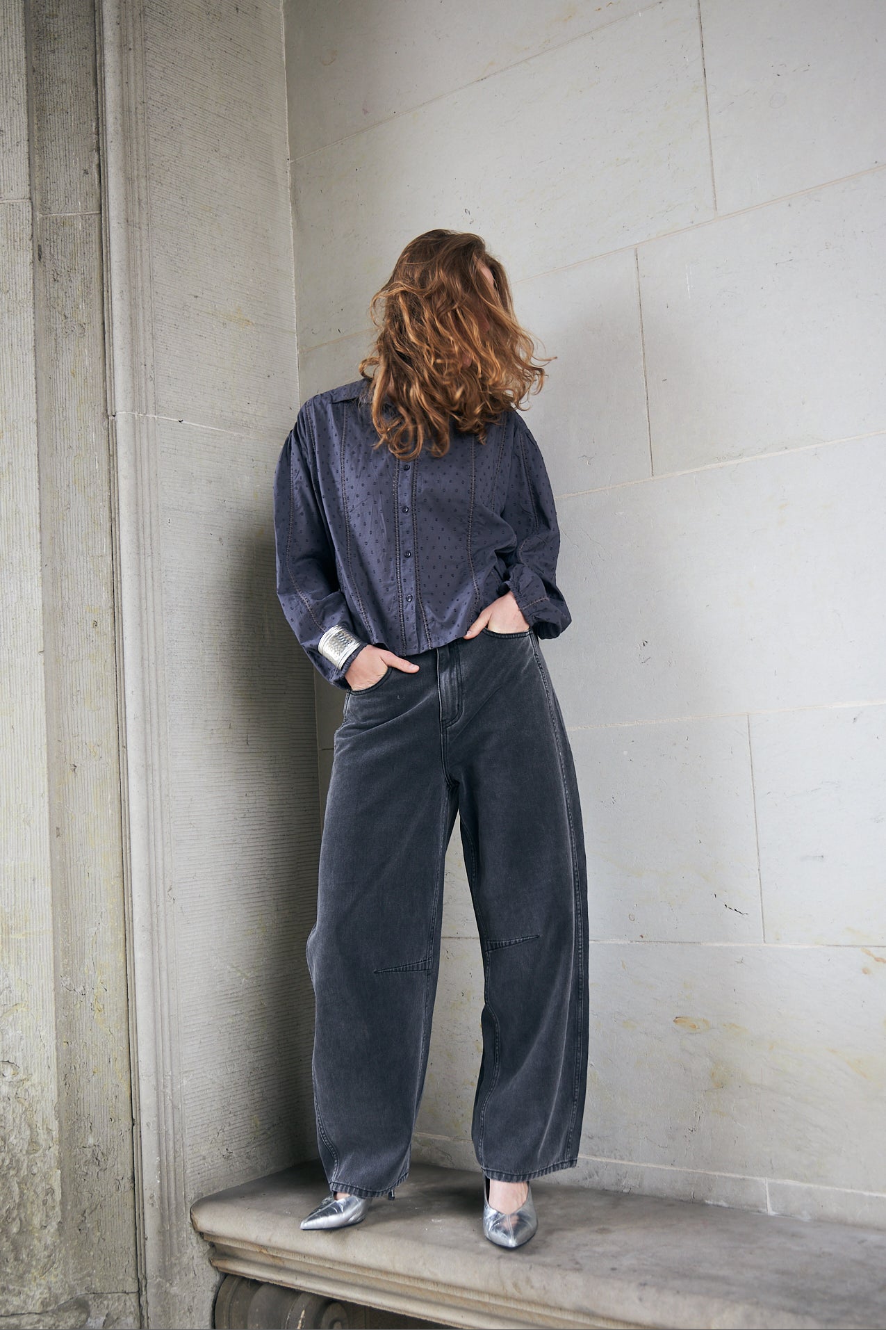 Lollys Laundry EmLL Skjorte Shirt Vasket sort