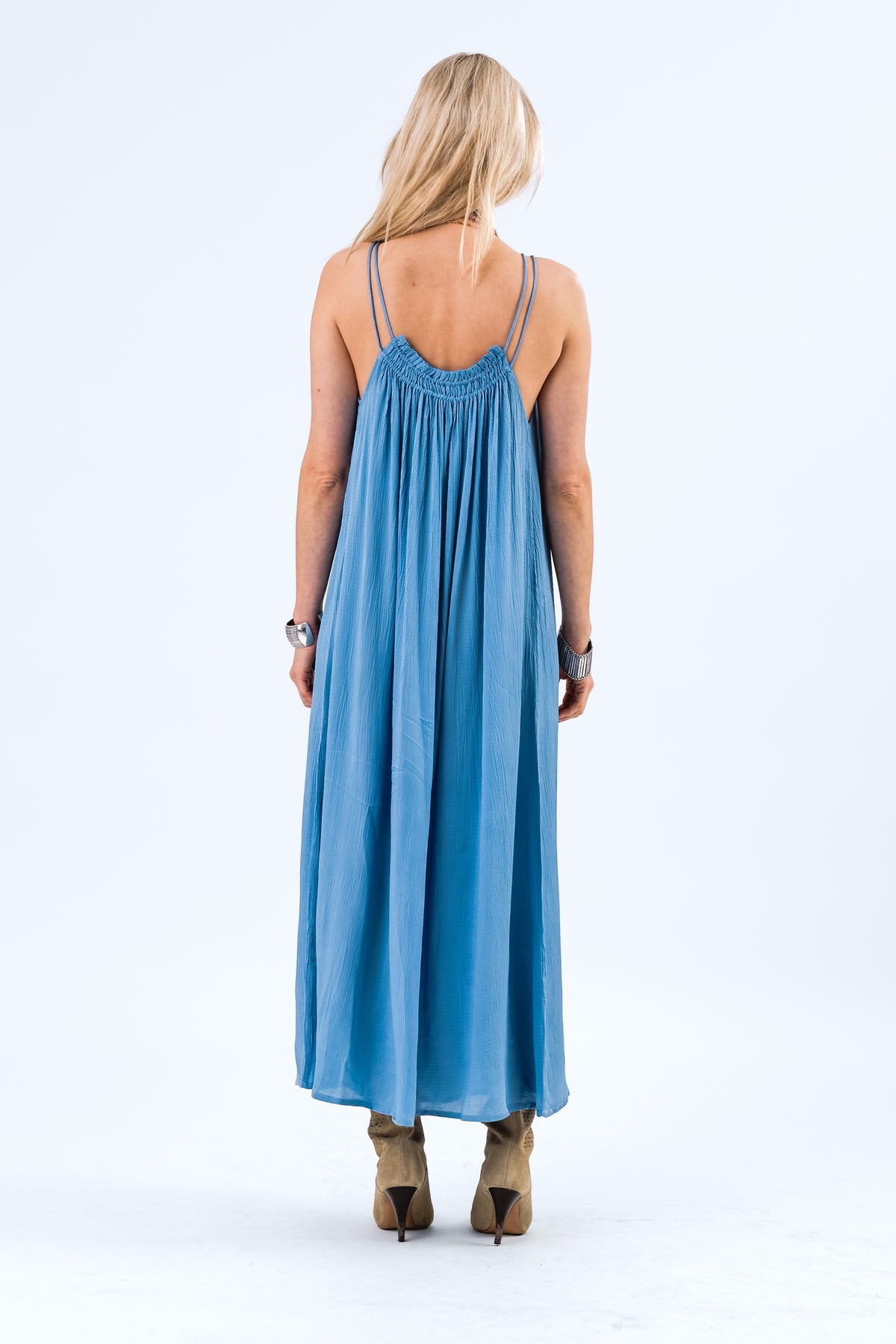 Lollys Laundry EmmelineLL Maxi Kjole Dress Blå