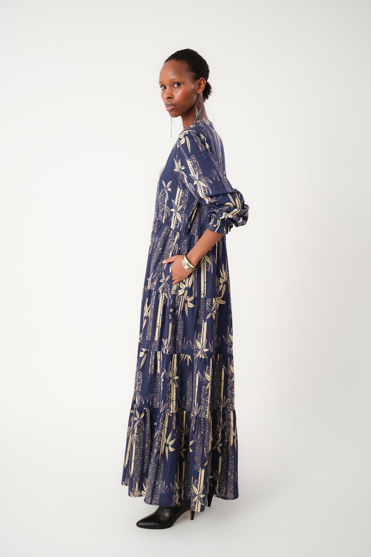 Lollys Laundry EvelynLL Maxi Kjole Dress 23 Dark Blue