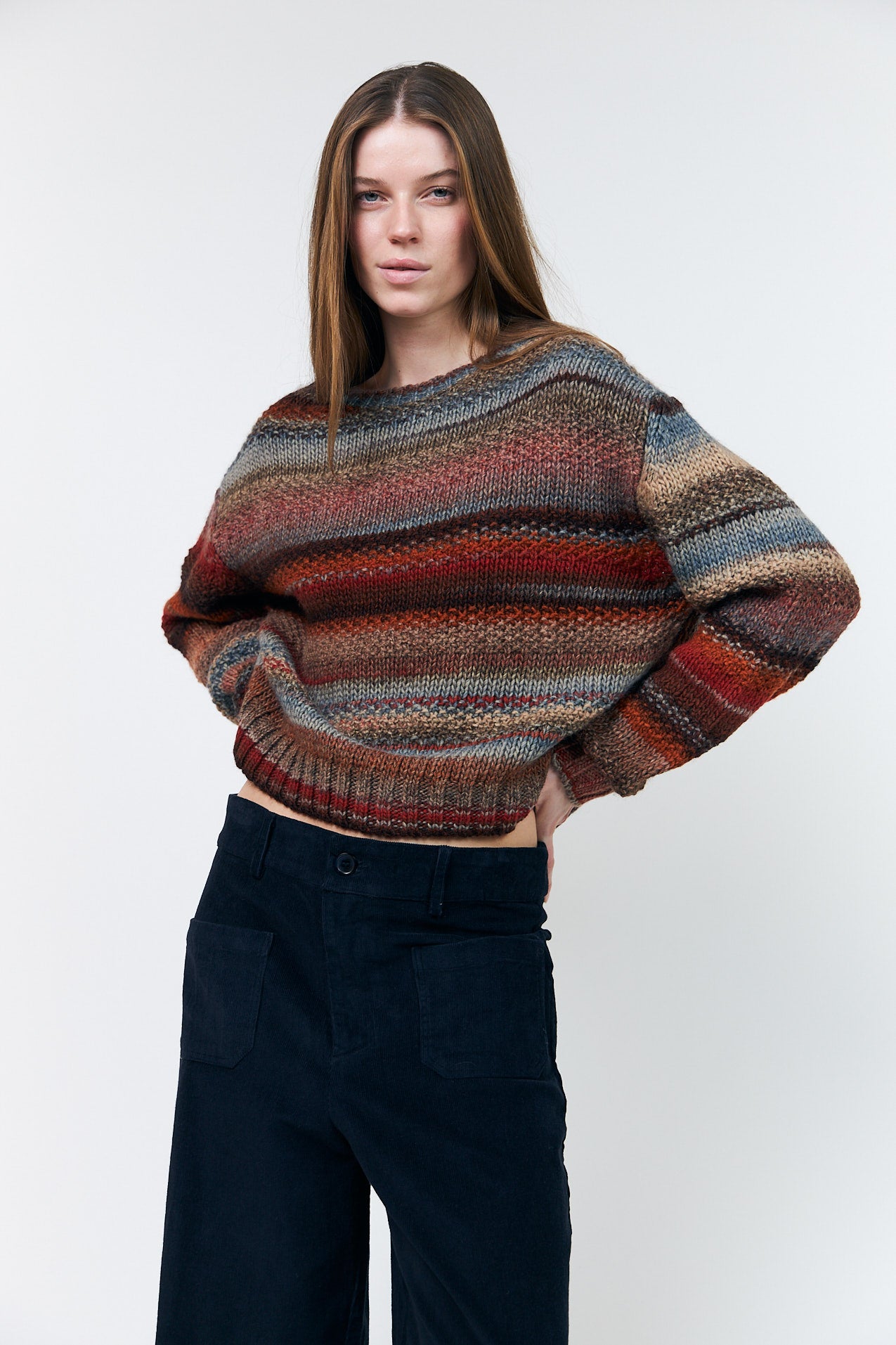 Lollys Laundry FairhavenLL Strikpullover Jumper Rustbrun