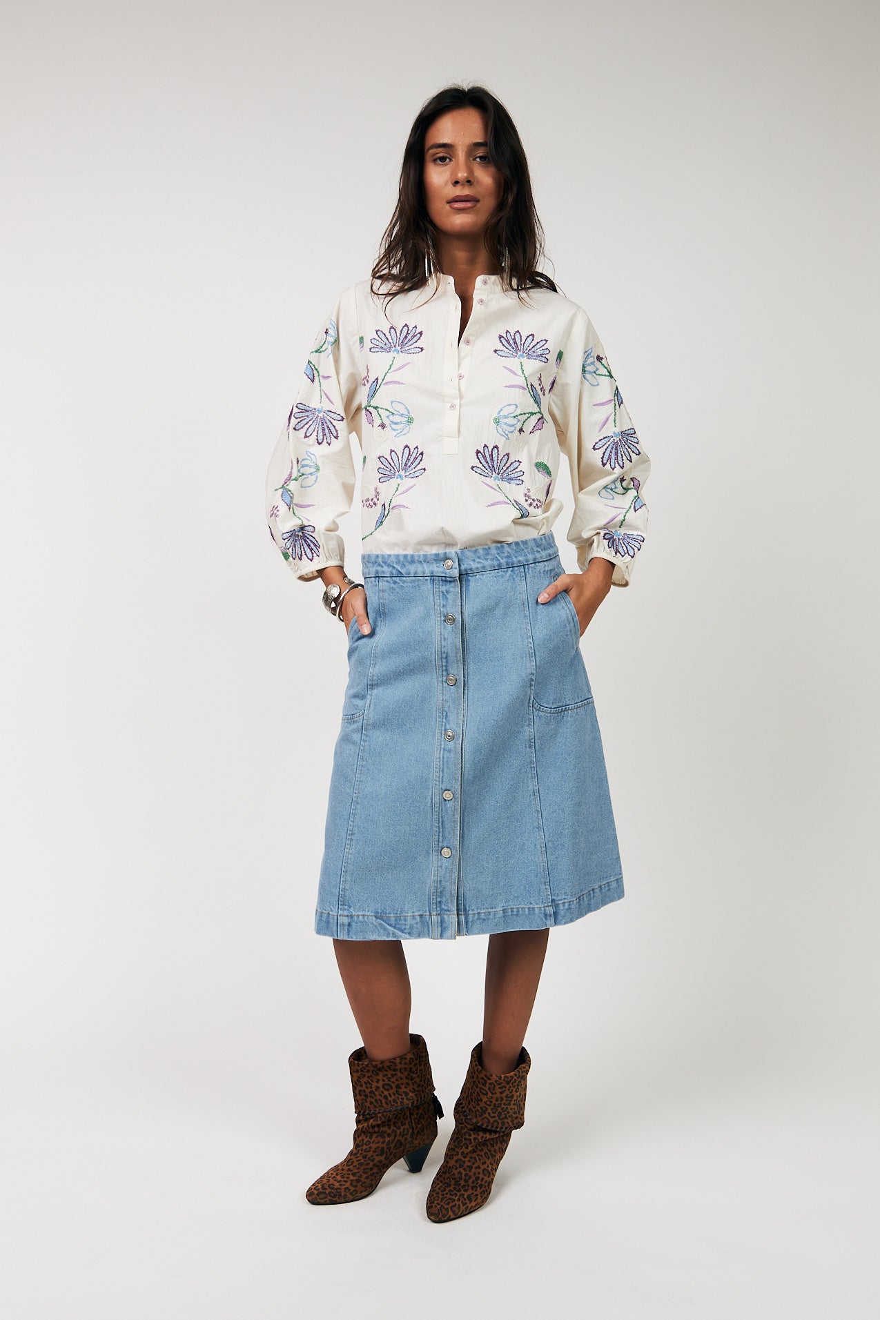 FaithLL Bluse - Creme