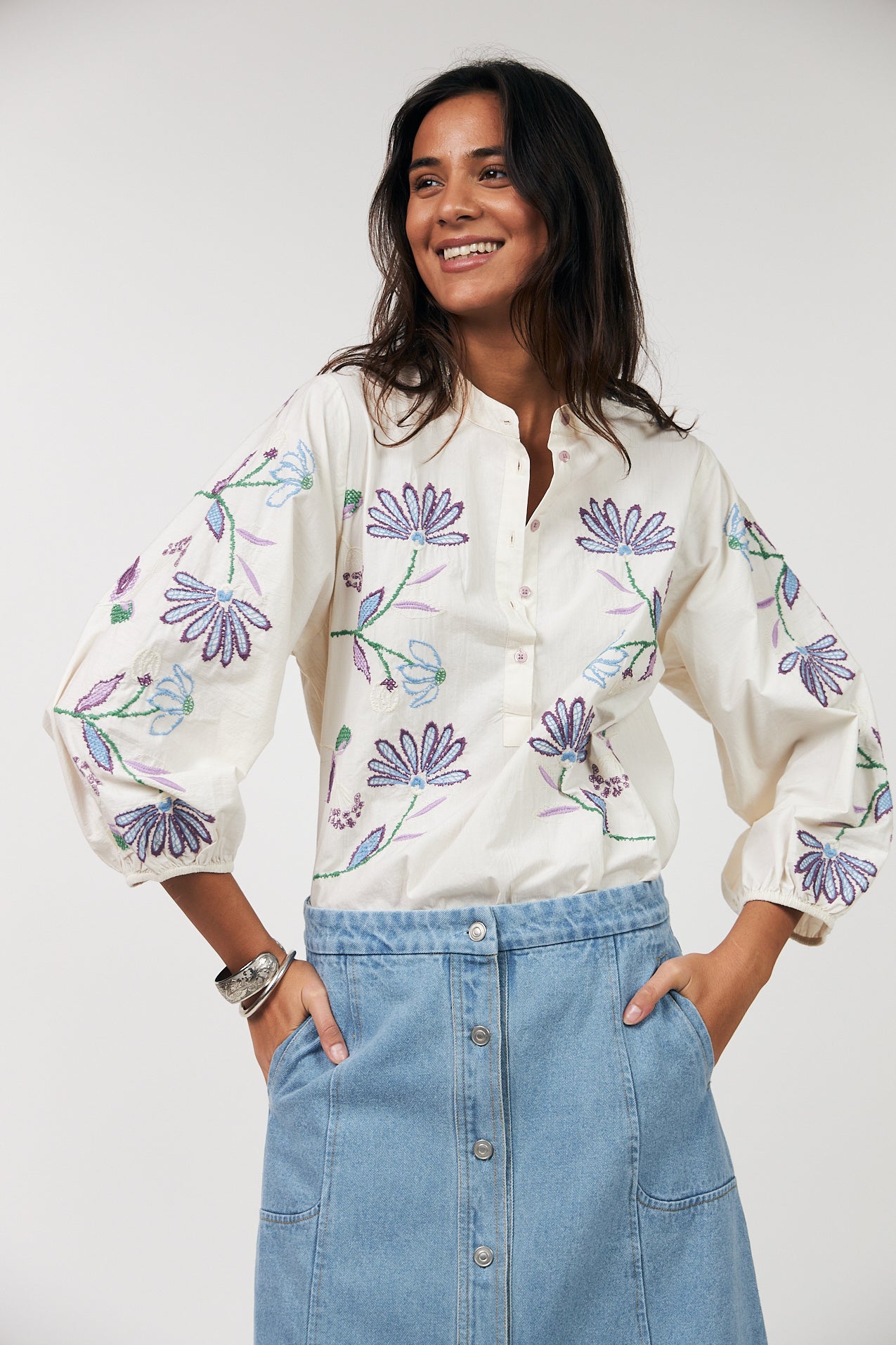 Lollys Laundry FaithLL Bluse Blouse Creme