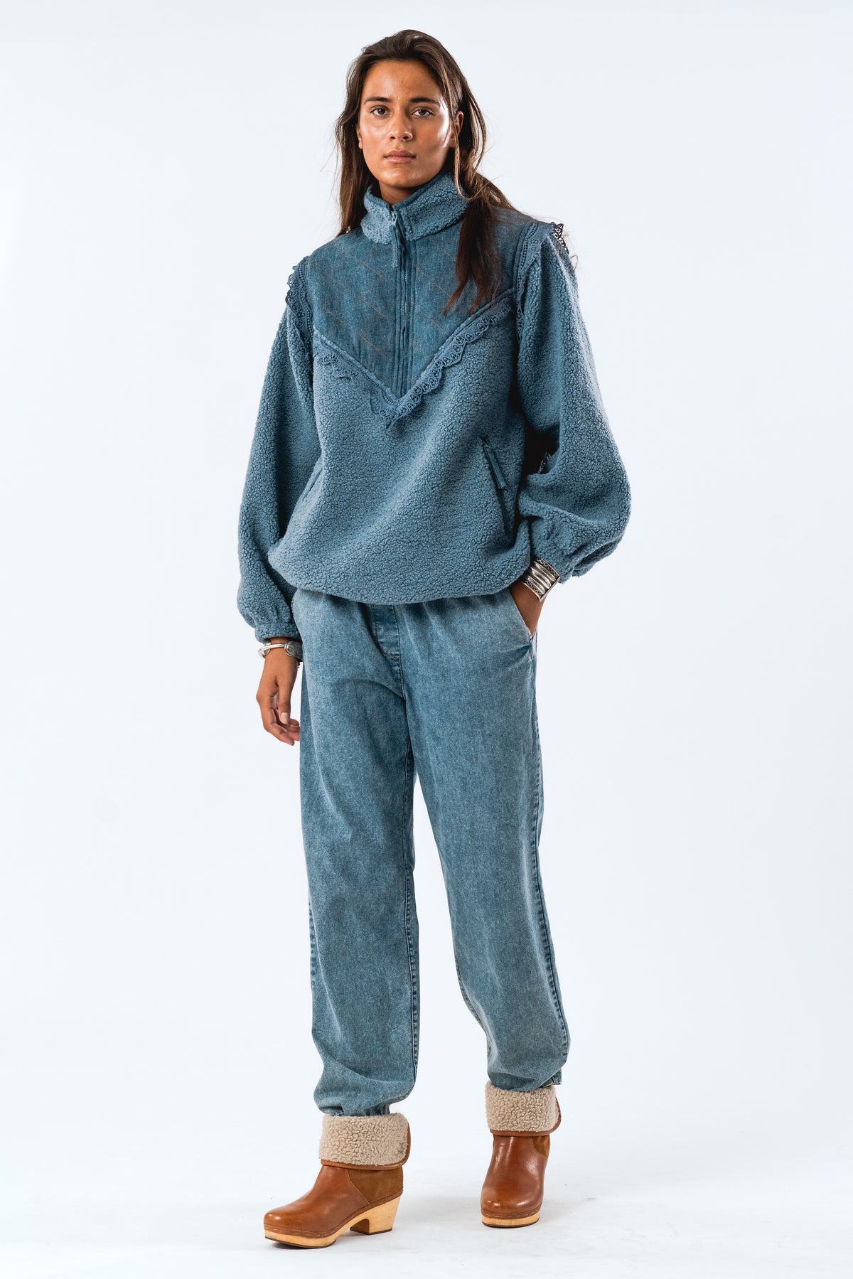 Lollys Laundry FalLL Jacket LS Outerwear Dæmpet blå