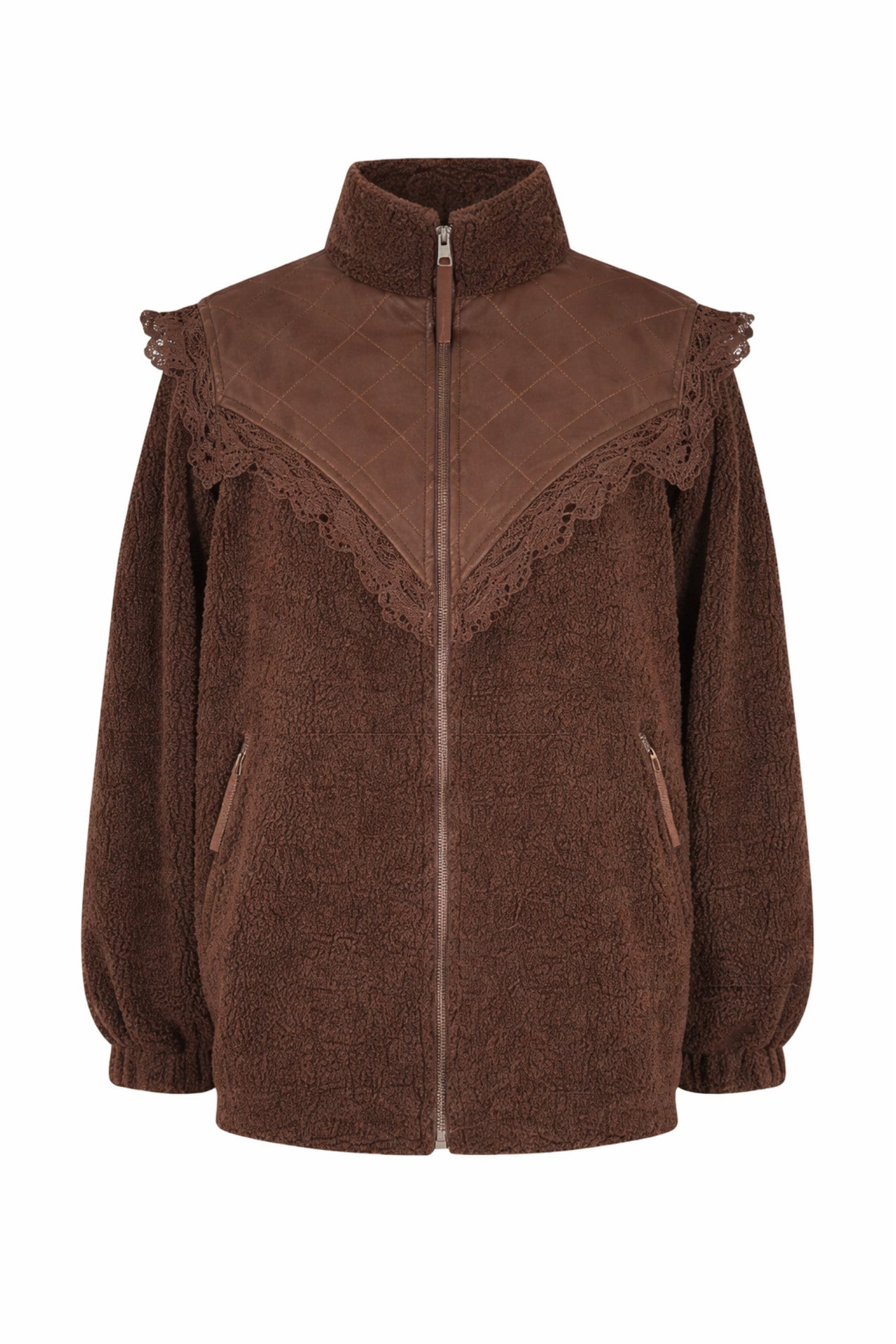 Lollys Laundry FalLL Teddyjakke Outerwear Brun