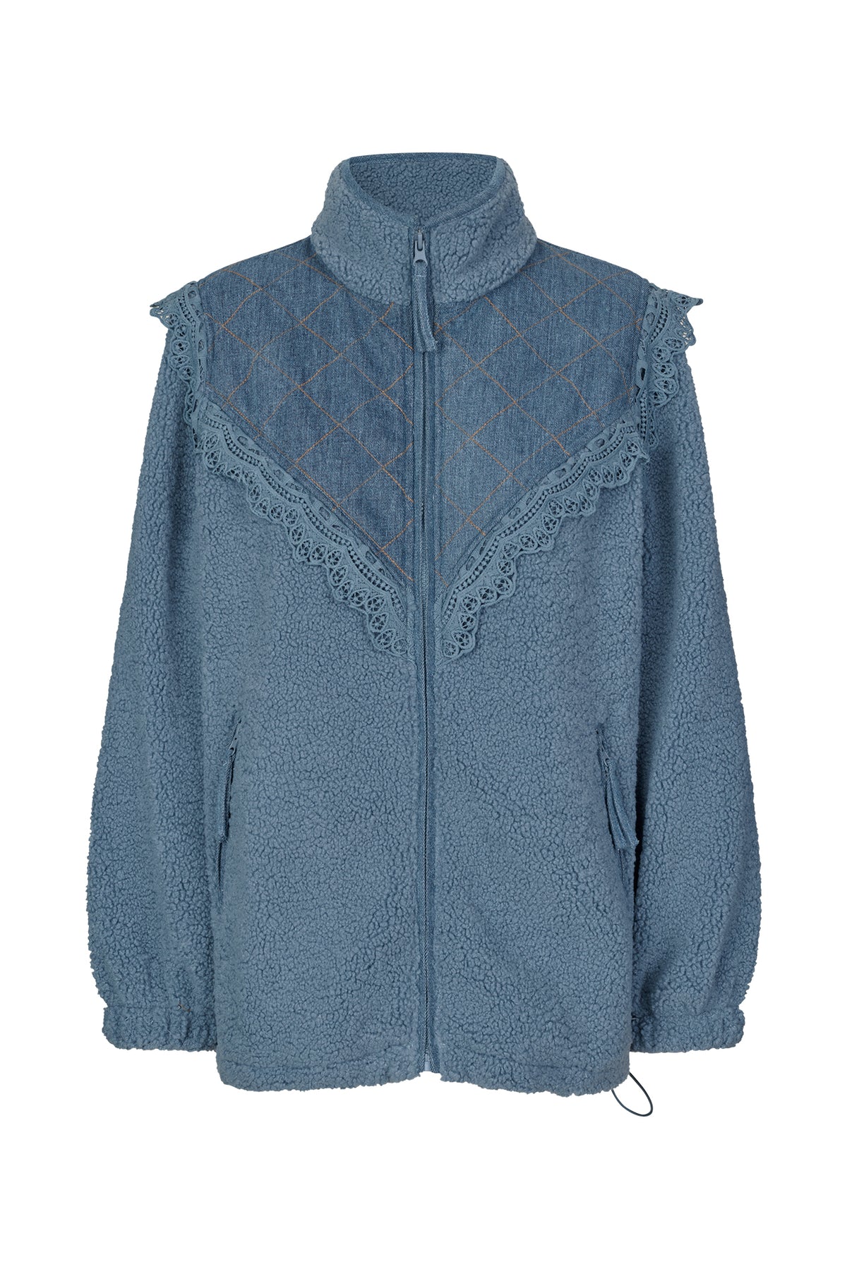 Lollys Laundry FalLL Teddyjakke Outerwear Dæmpet blå