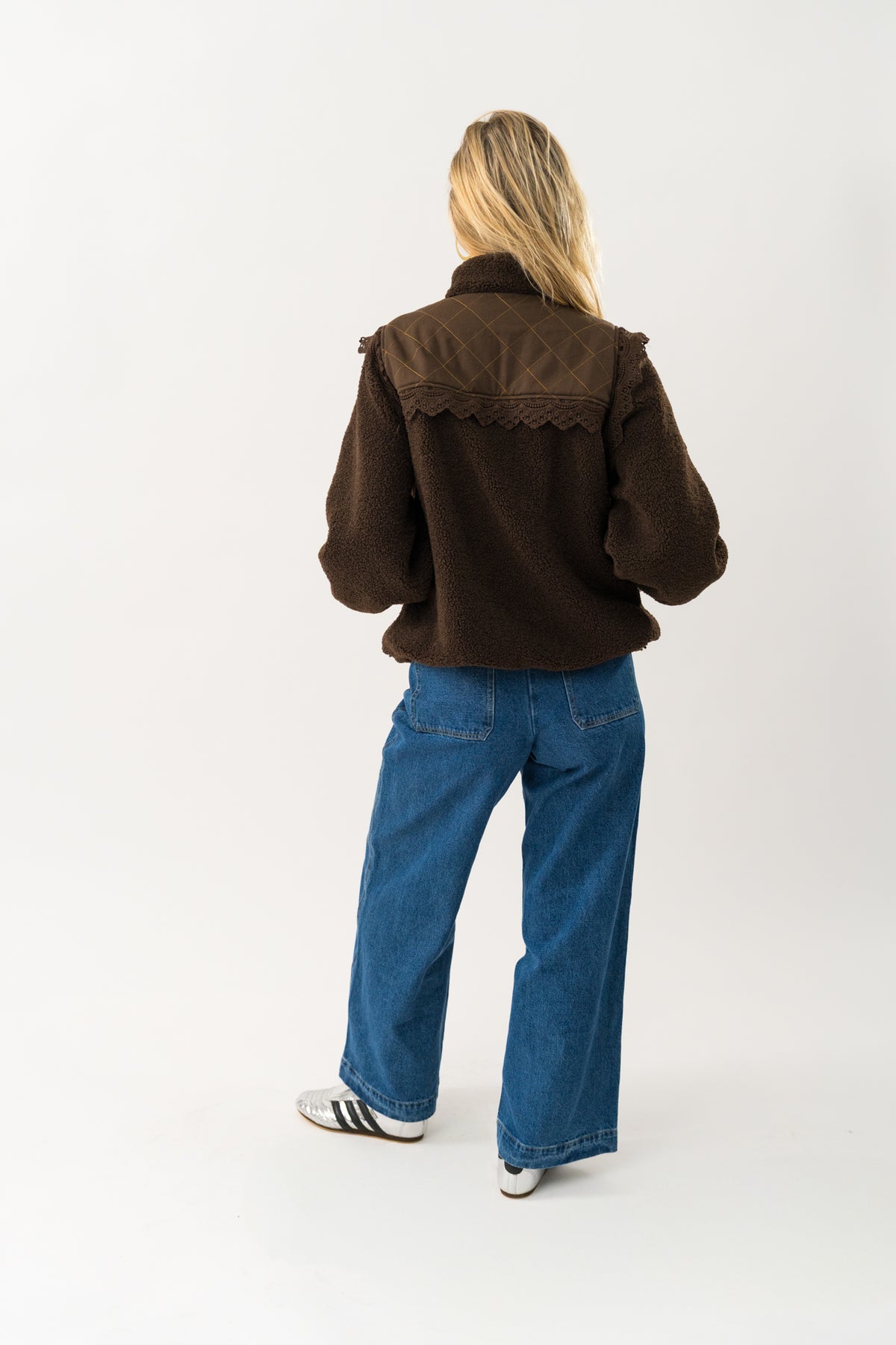 Lollys Laundry FalLL Teddyjakke Outerwear Mørkebrun