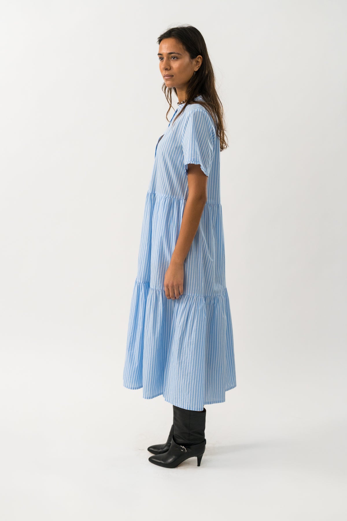 Lollys Laundry FieLL Midi Kjole Dress Striber