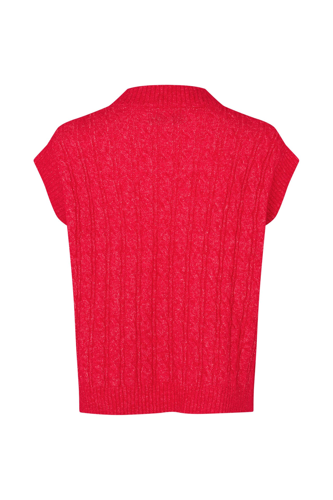 Lollys Laundry FinnLL Knit Vest Vest Rød