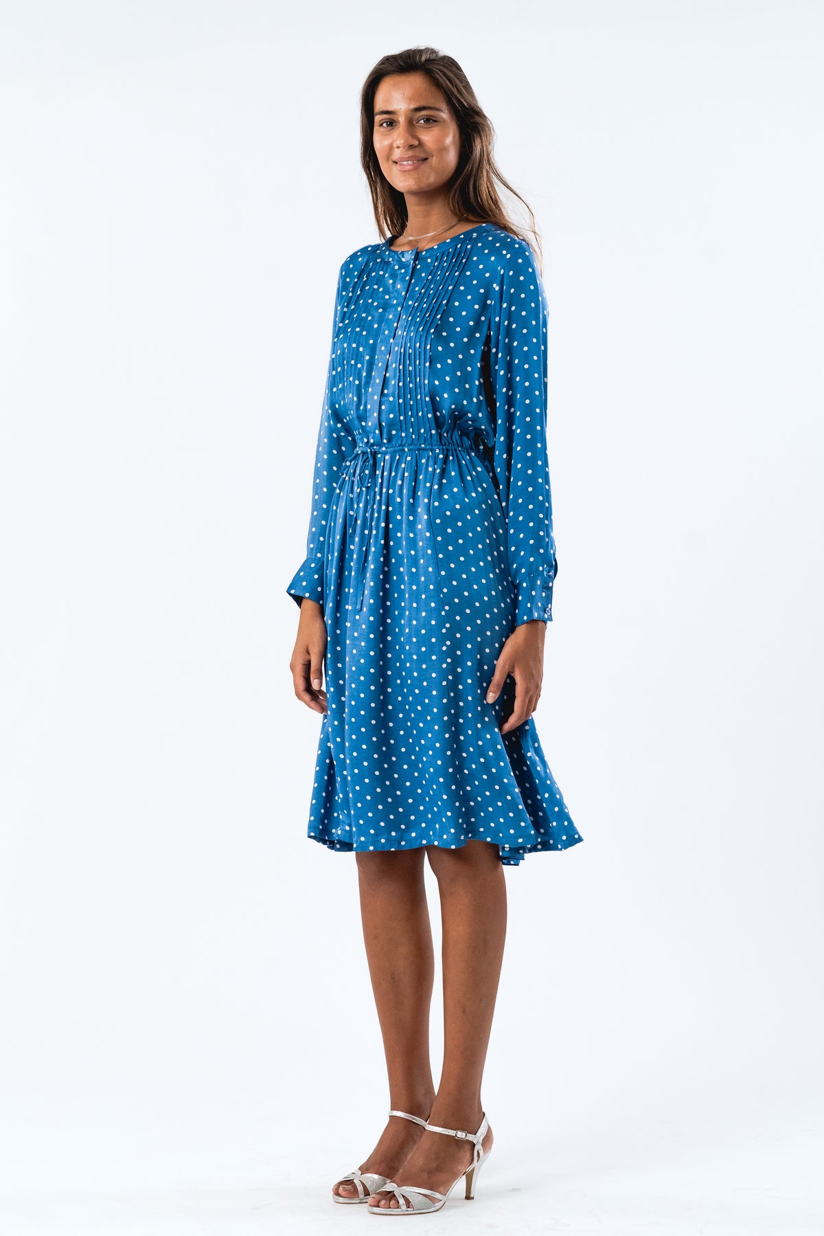 Lollys Laundry FionaLL Midi Dress LS Dress Dot print