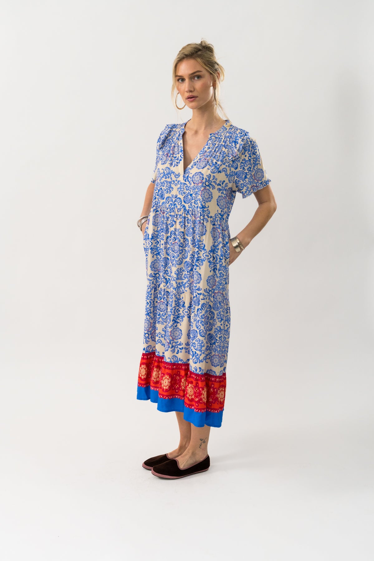 Lollys Laundry FreddyLL Midi Kjole Dress Lyseblå