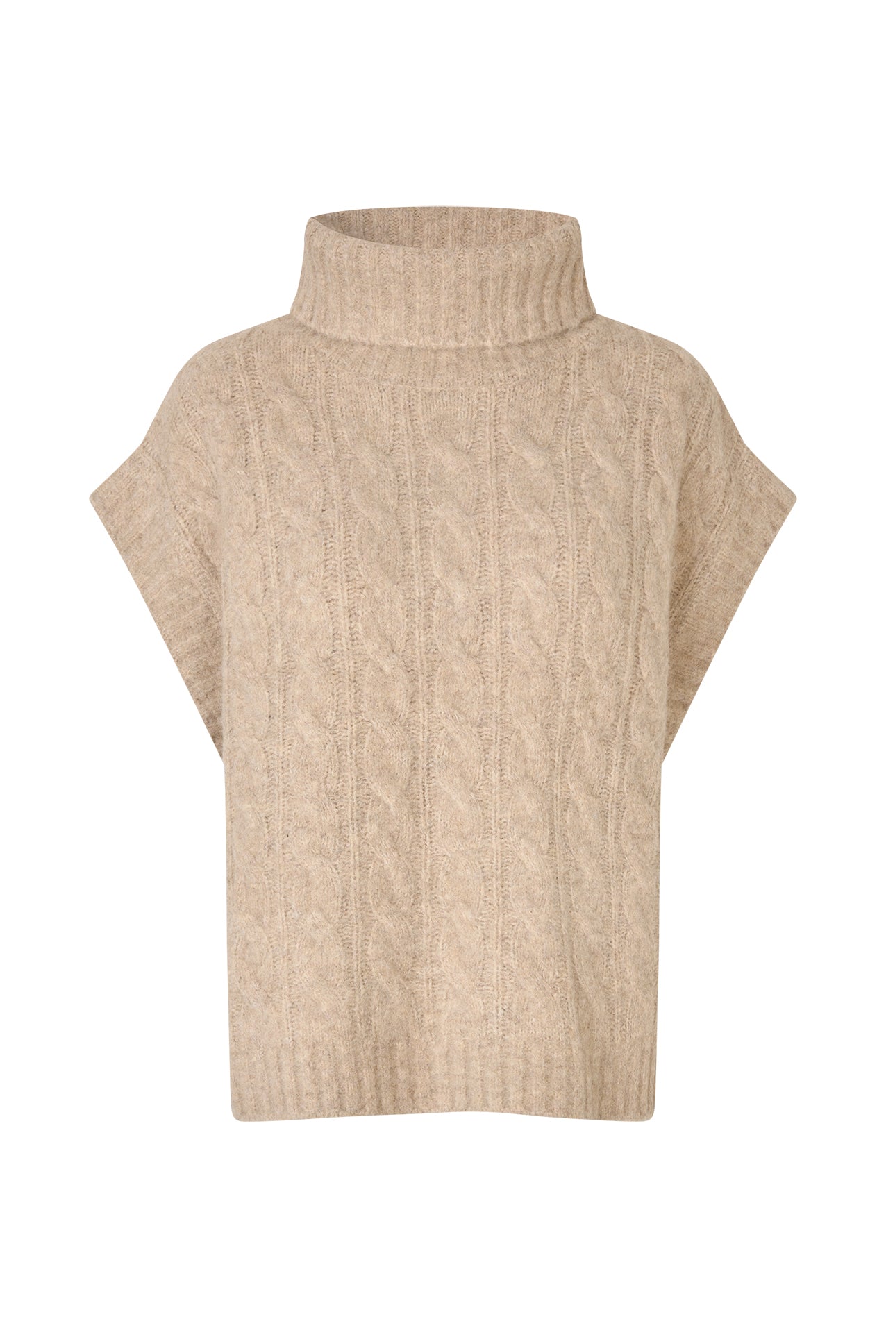 Lollys Laundry FresnoLL Strikket Vest Vest 04 Sand