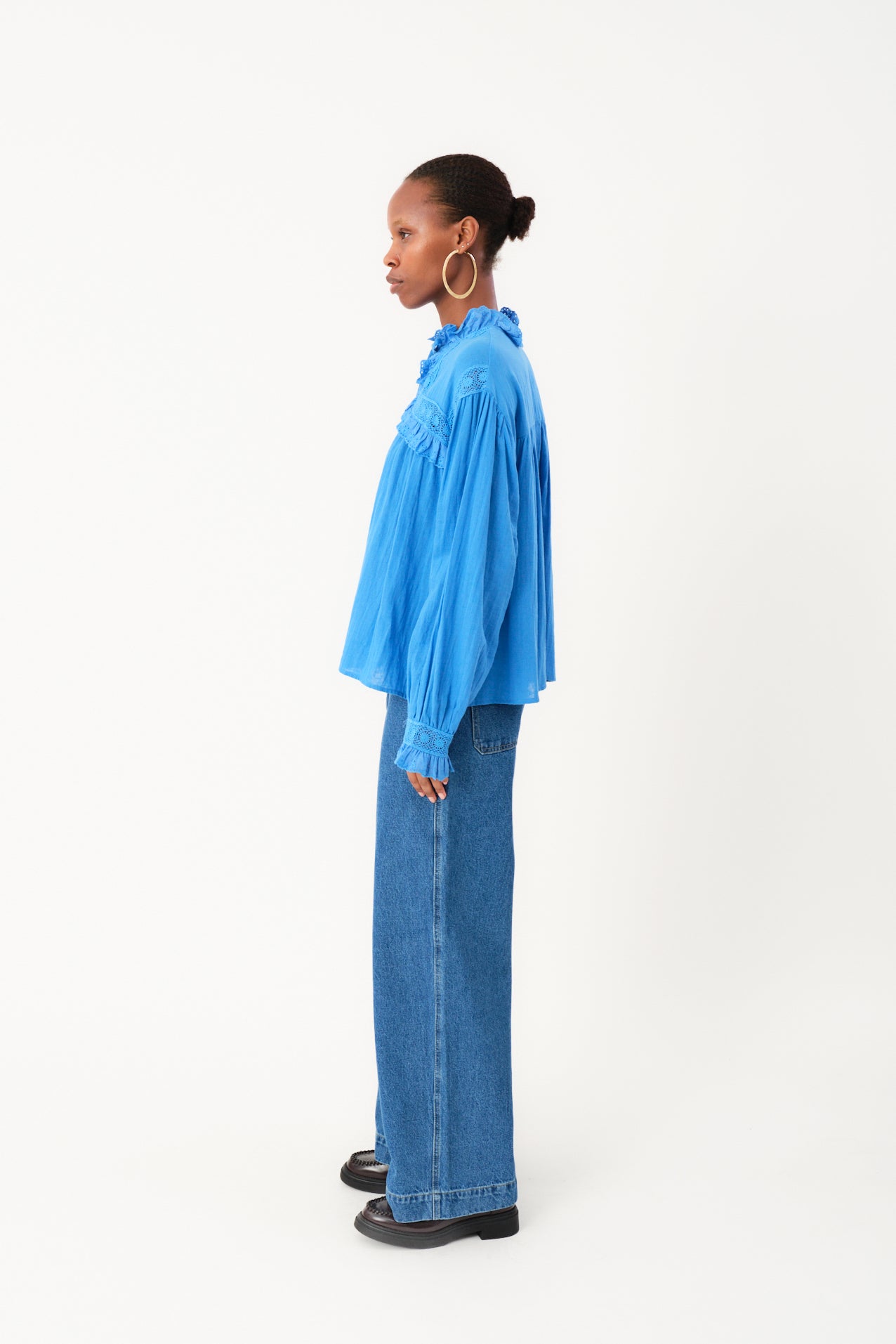 Lollys Laundry GemmaLL Skjorte Shirt 97 Neon Blue