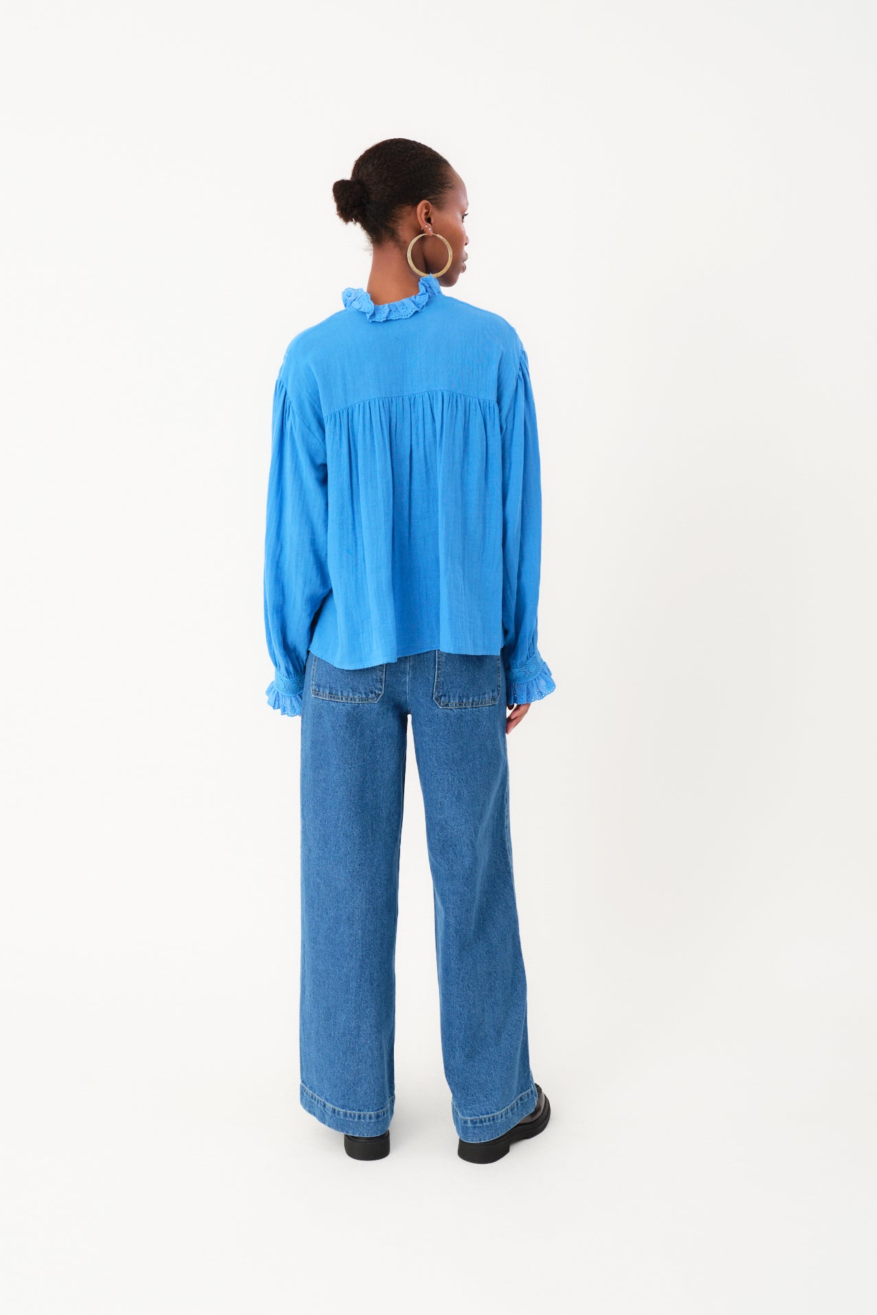Lollys Laundry GemmaLL Skjorte Shirt 97 Neon Blue