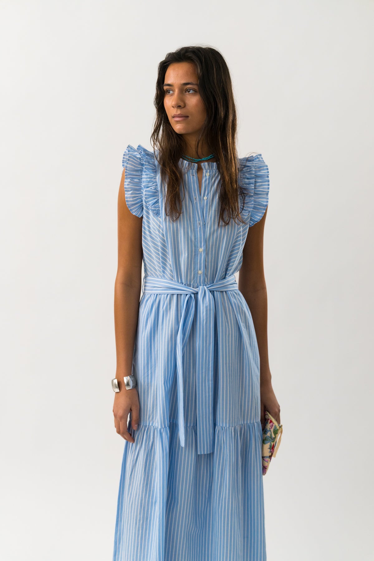 Lollys Laundry HarrietLL Maxi Kjole Dress Striber