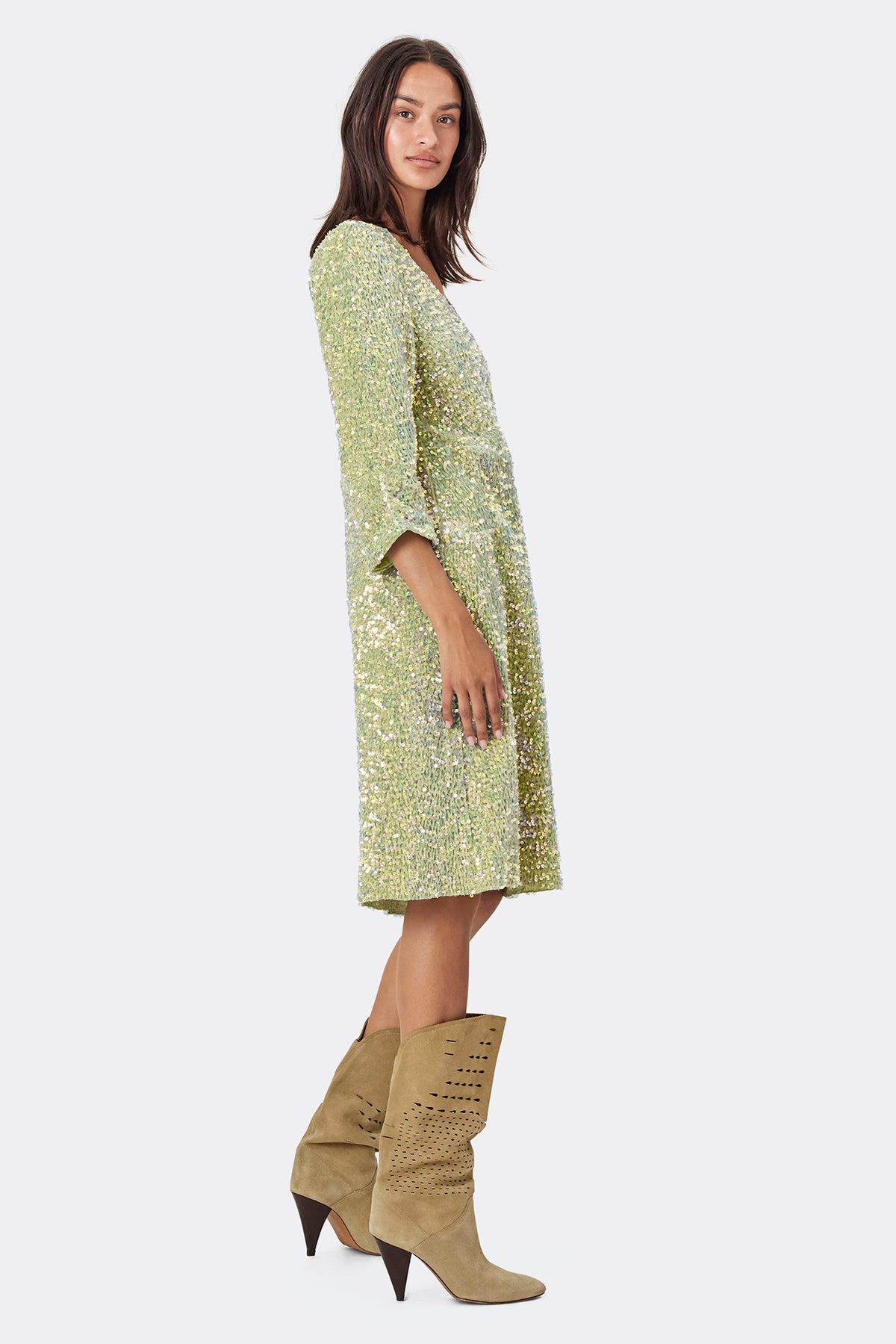 Lollys Laundry HavanaLL Midi Dress SS Dress Lysegrøn