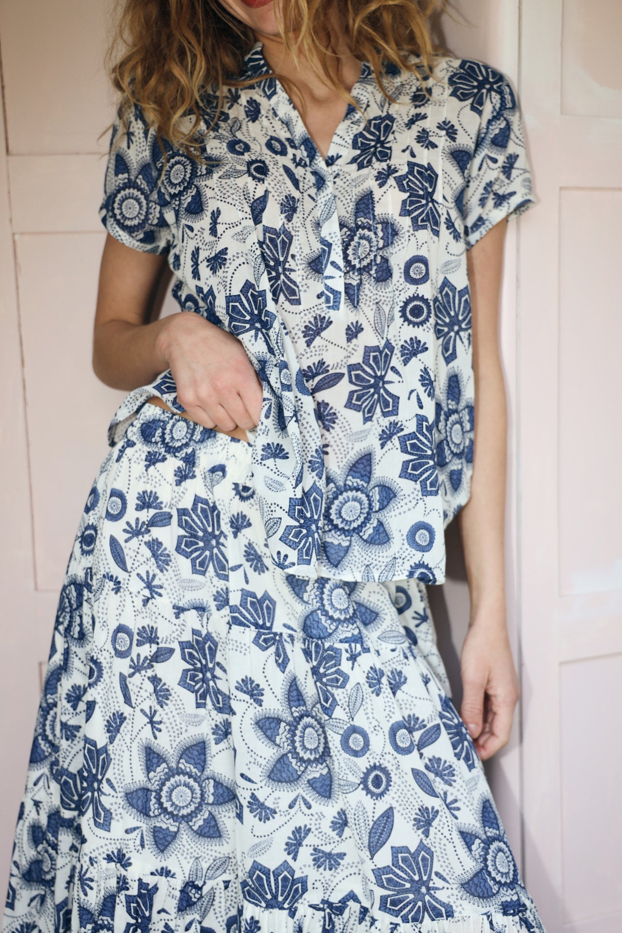HeatherLL Bluse - Blå