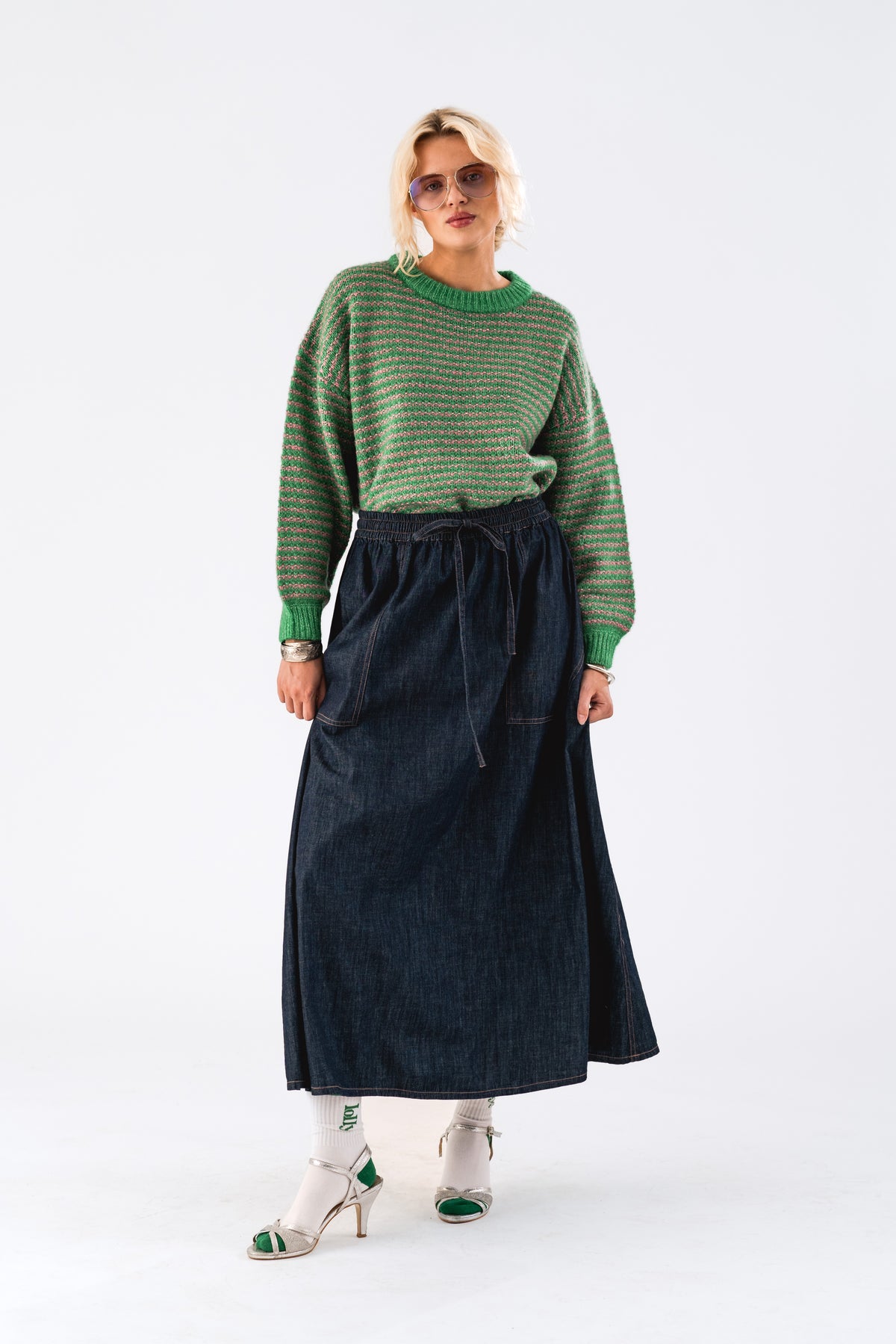 Lollys Laundry HillLL Strømper Socks Grøn