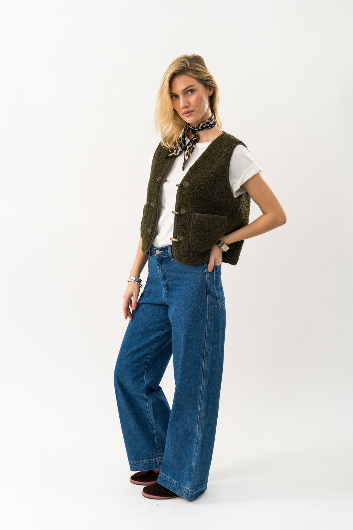 Lollys Laundry HugoLL Vest Vest Mørkegrøn