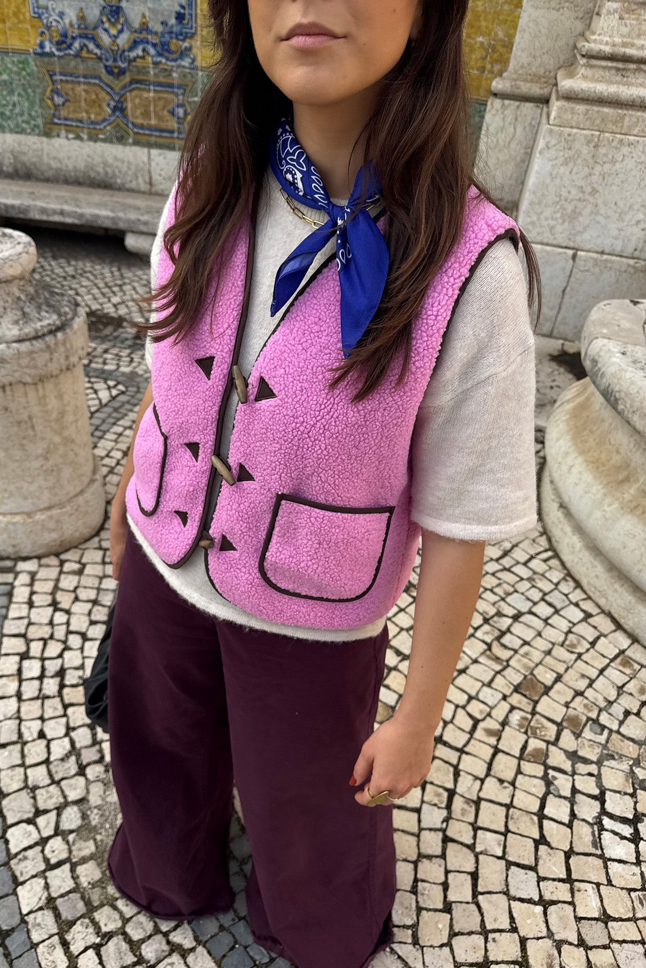Lollys Laundry HugoLL Vest SL Vest 51 Pink