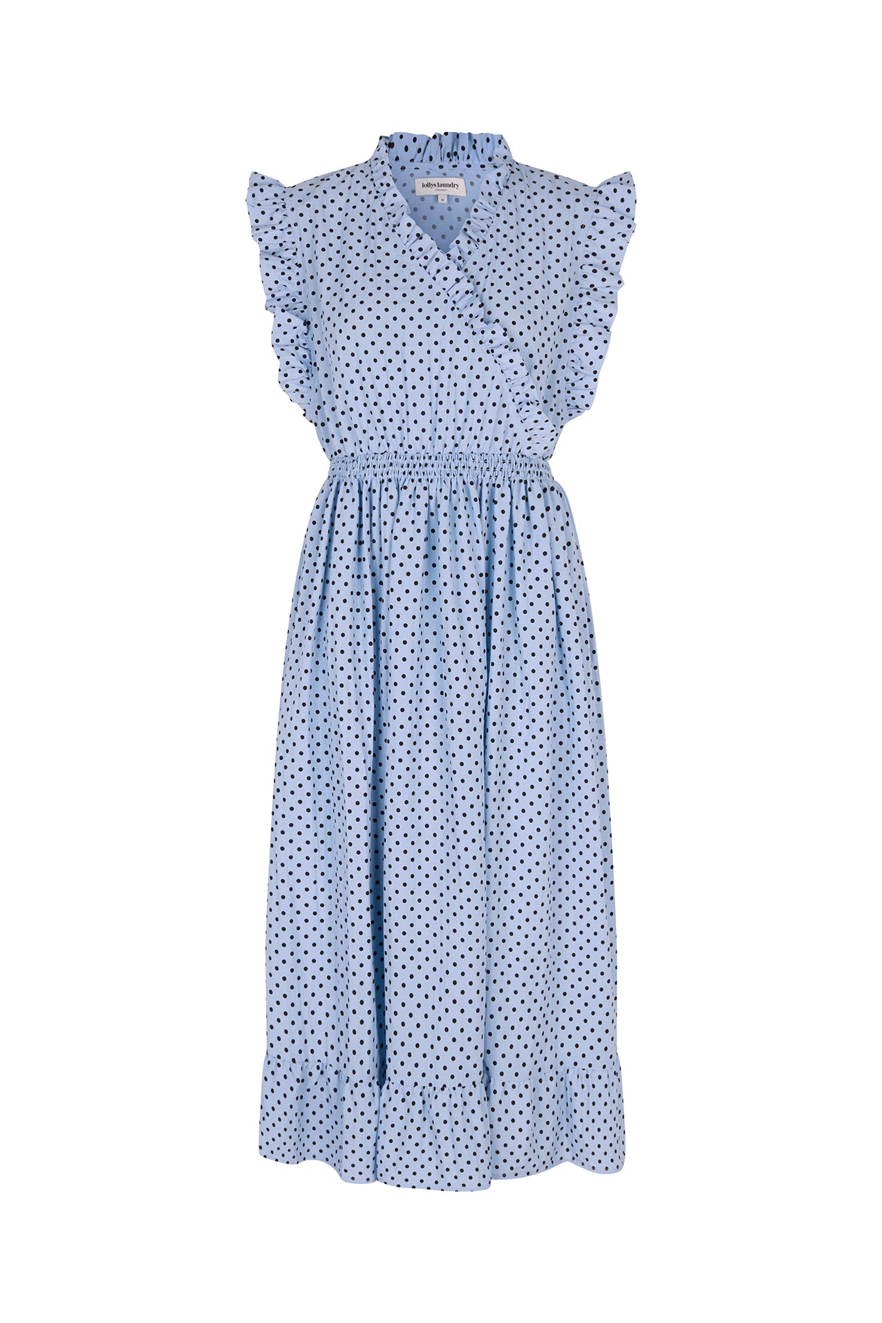 Lollys Laundry IdinaLL Midi Kjole Dress 22 Light Blue