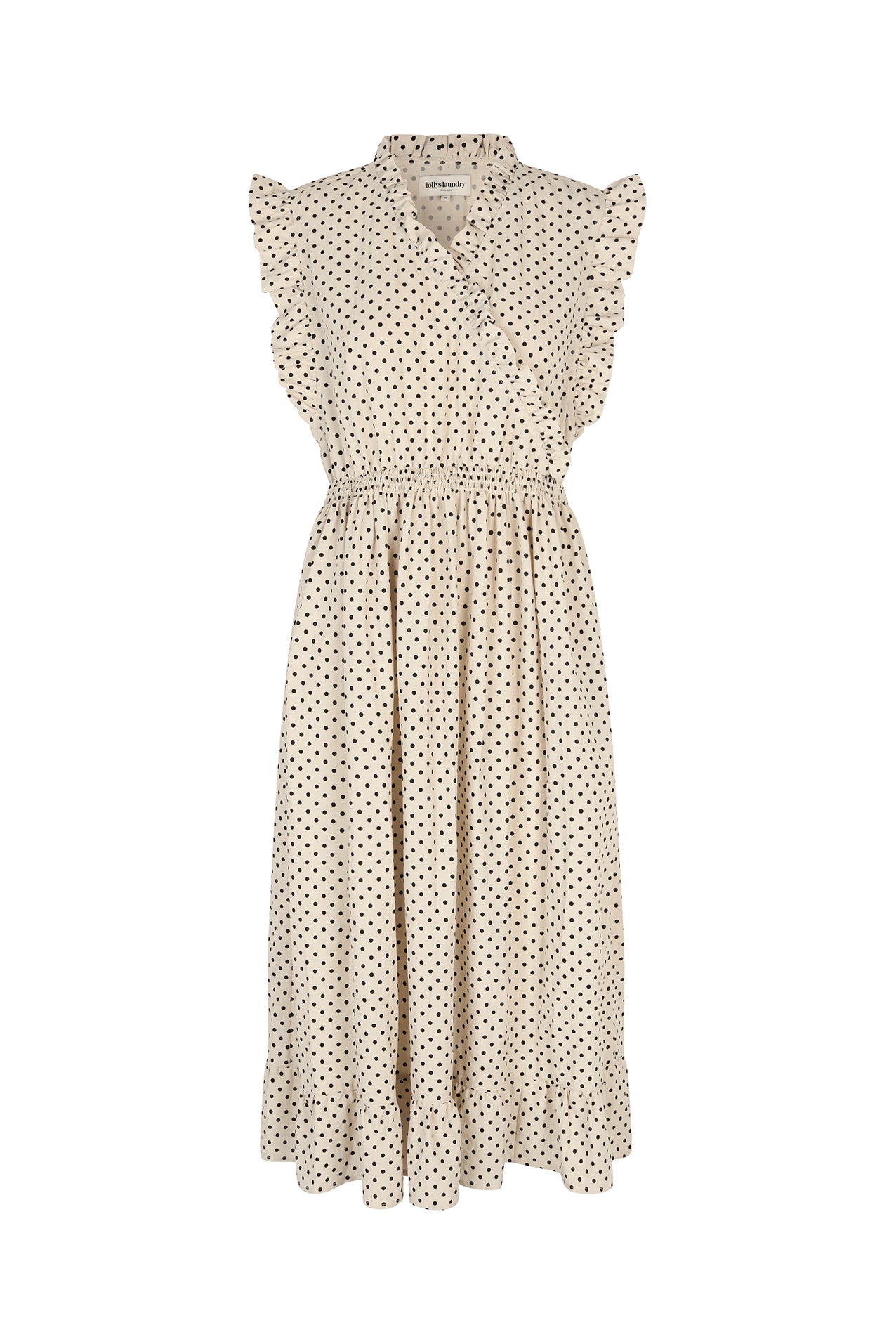 Lollys Laundry IdinaLL Midi Kjole Dress 02 Creme