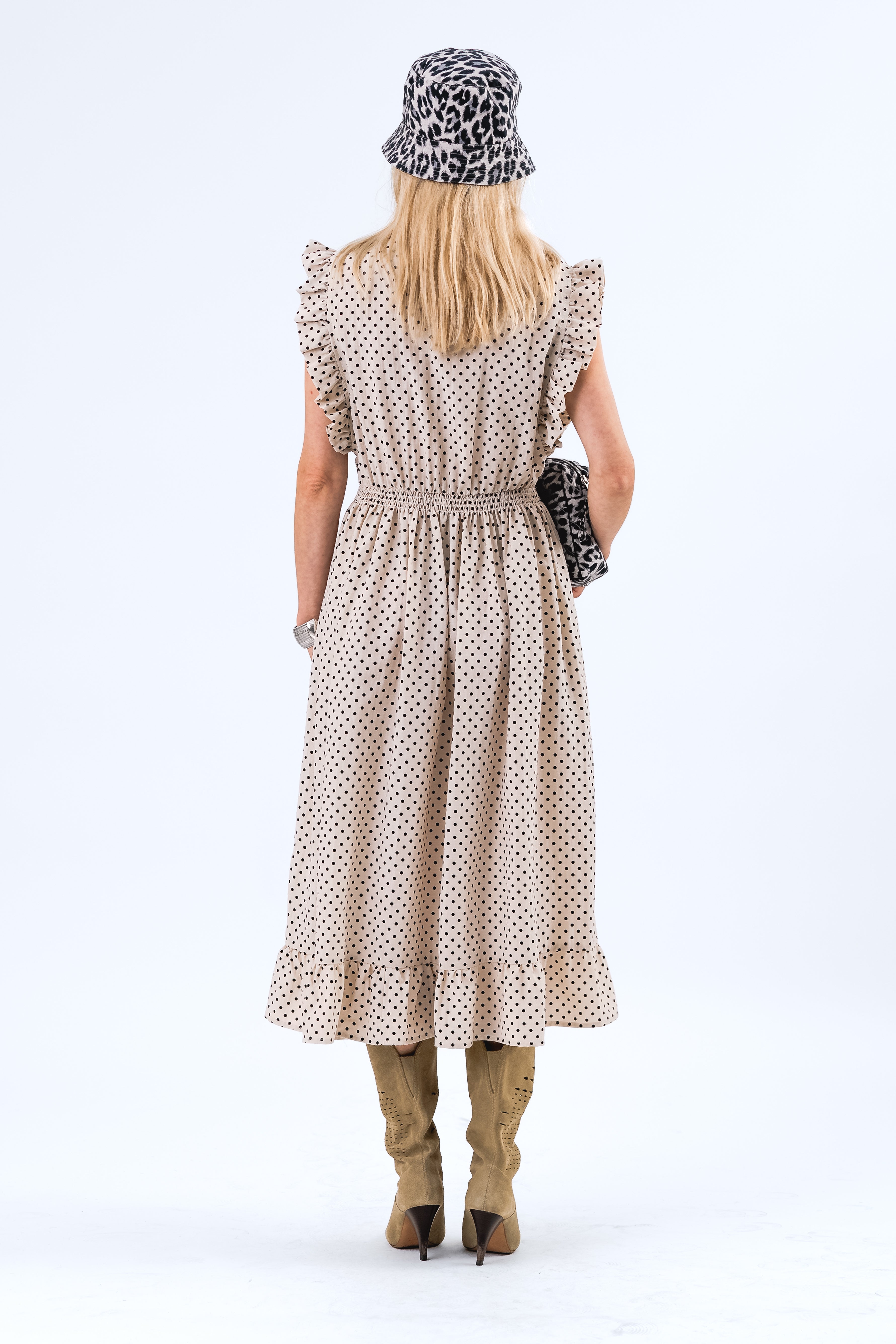 Lollys Laundry IdinaLL Midi Kjole Dress 02 Creme