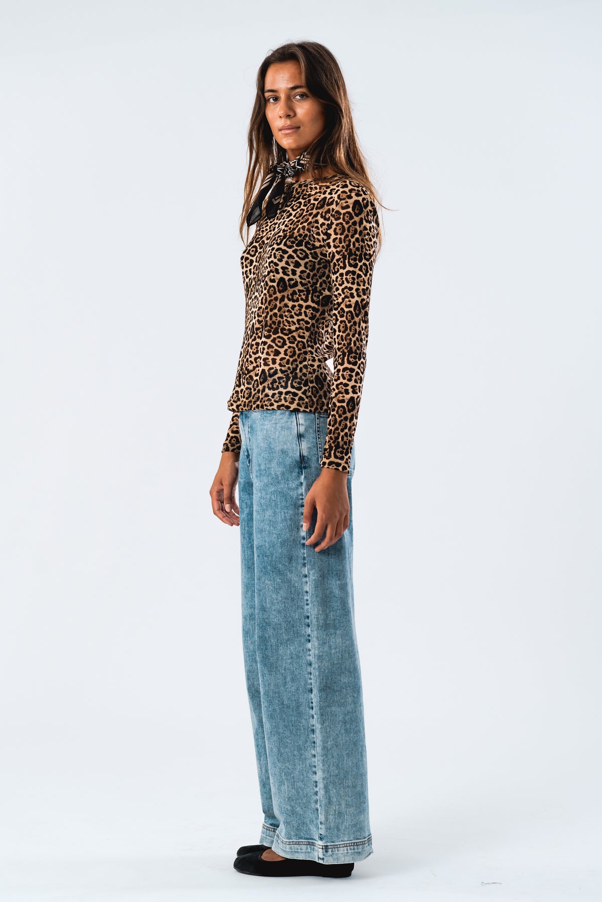 Lollys Laundry IrieLL Blouse LS Blouse Leopardprint