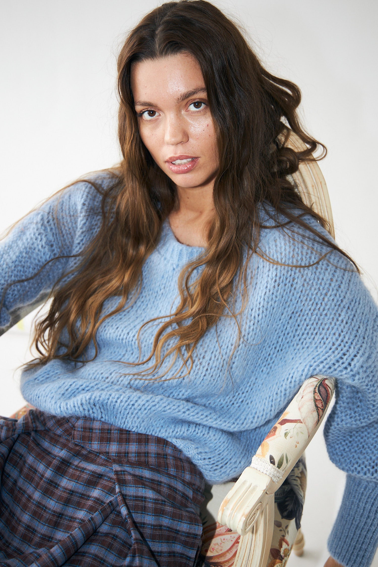Lollys Laundry IsoldeLL Striktrøje Jumper 22 Light Blue