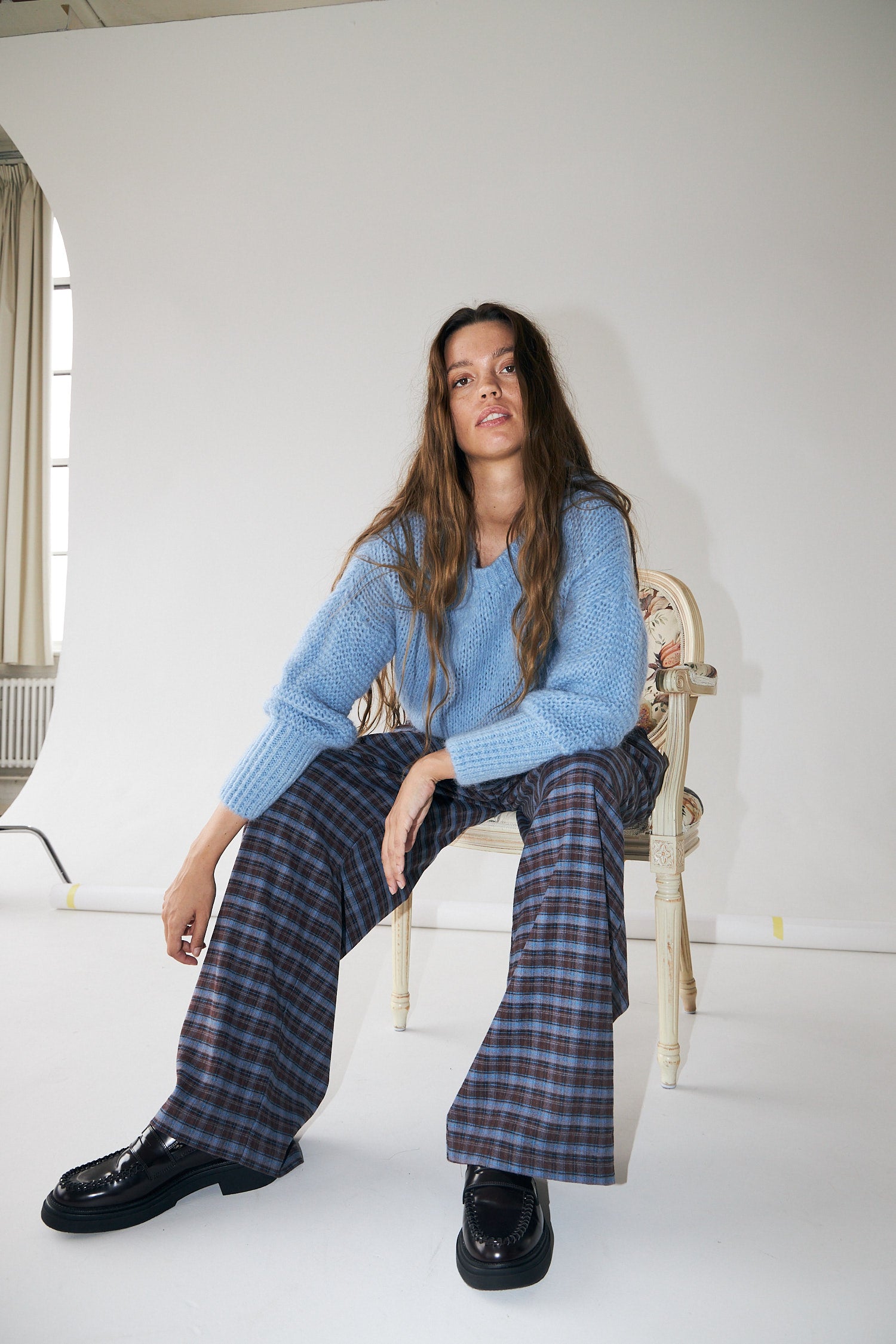Lollys Laundry IsoldeLL Striktrøje Jumper 22 Light Blue