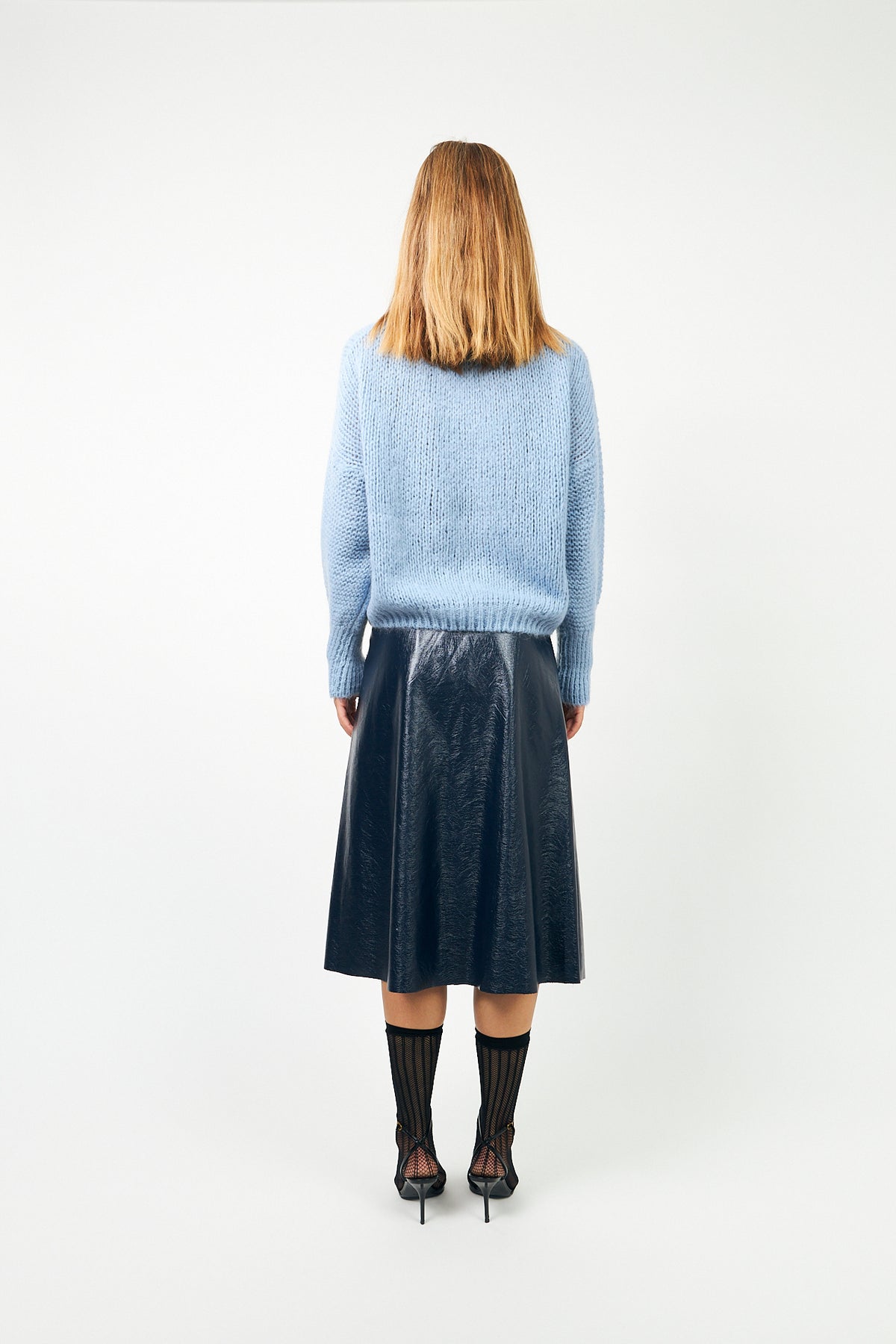 Lollys Laundry IsoldeLL Striktrøje Jumper Lyseblå