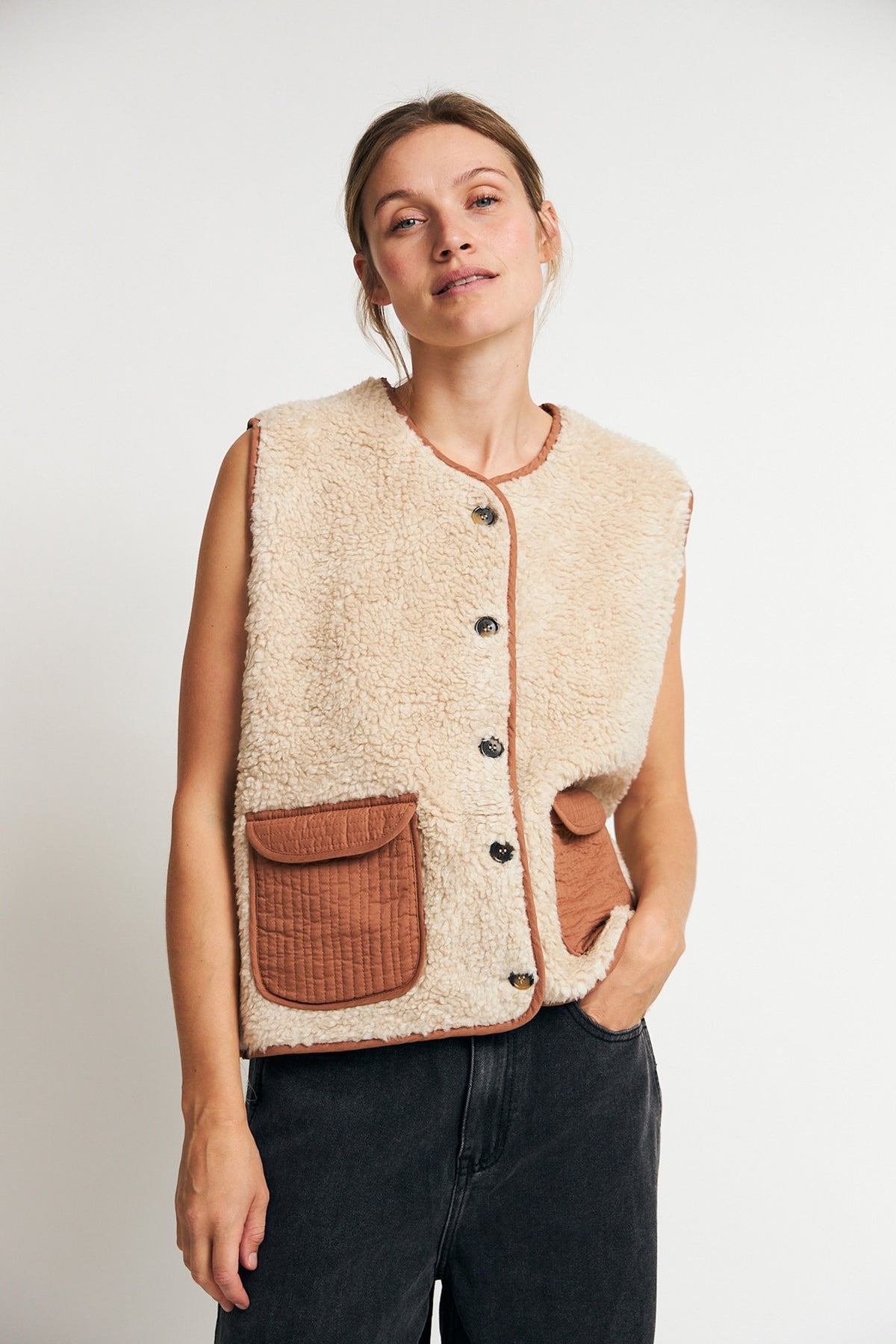 JaceLL Vest - Rustbrun