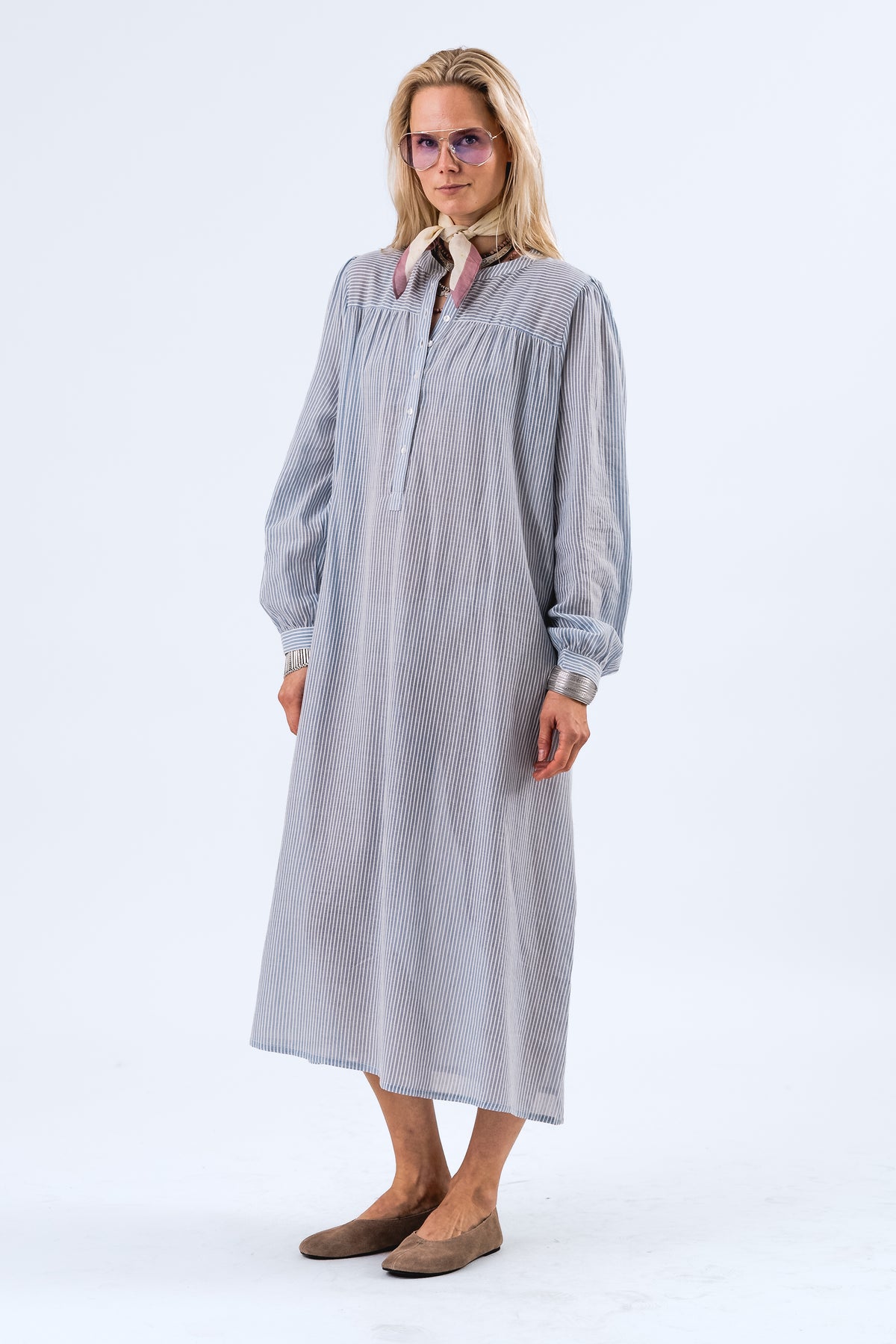 Lollys Laundry JessLL Midi Kjole Dress Striber
