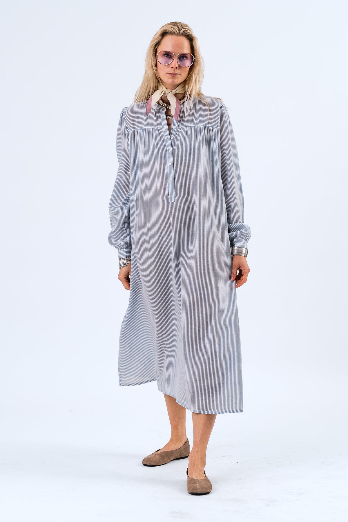 Lollys Laundry JessLL Midi Kjole Dress Striber