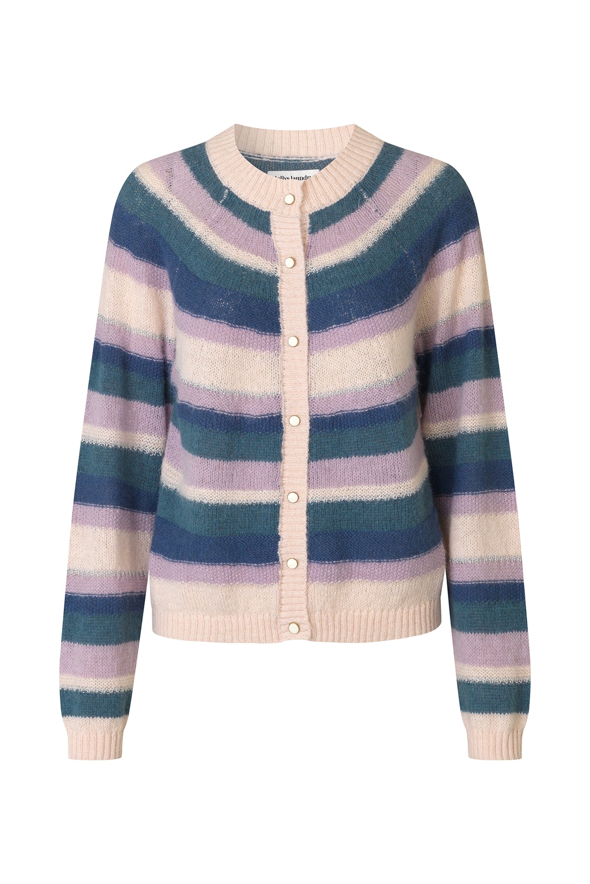 Lollys Laundry JorkLL Strikjakke Cardigan Lavendel