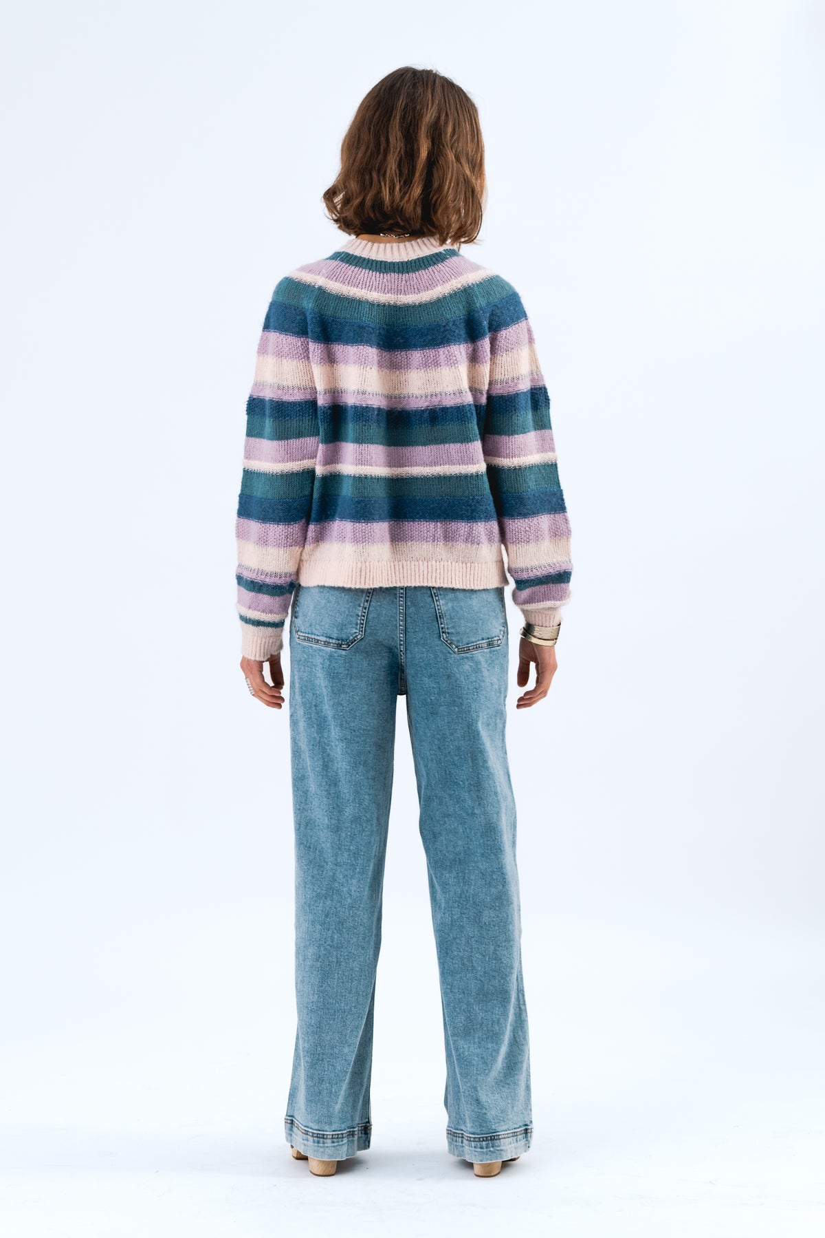 Lollys Laundry JorkLL Strikjakke Cardigan Lavendel