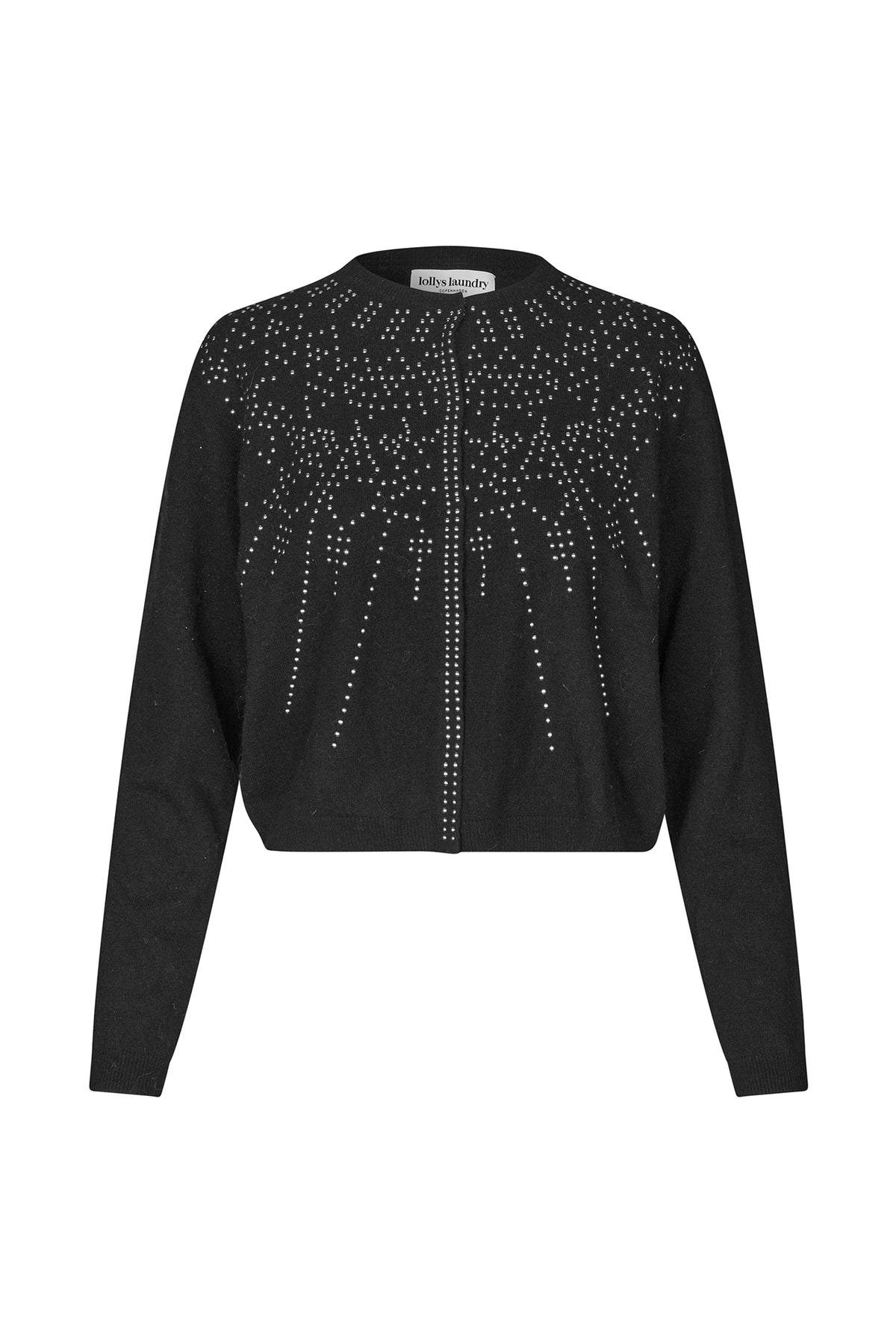 JudeLL Strikcardigan - Sort